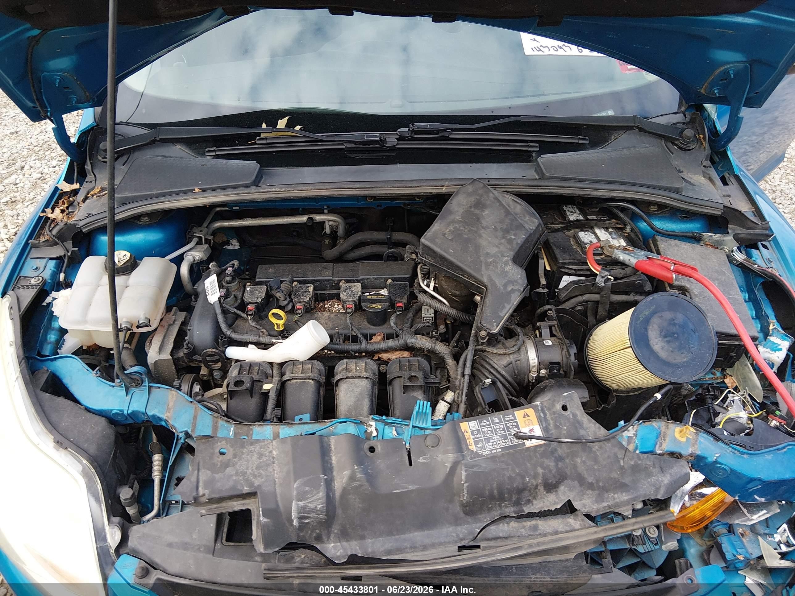 2014 Ford Focus Se Blue vin: 1FADP3F29EL371144