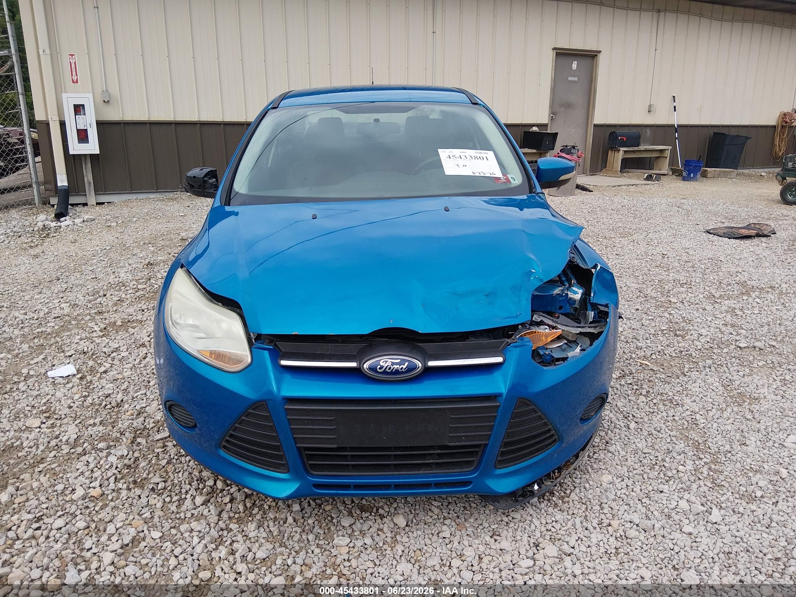 2014 Ford Focus Se Blue vin: 1FADP3F29EL371144