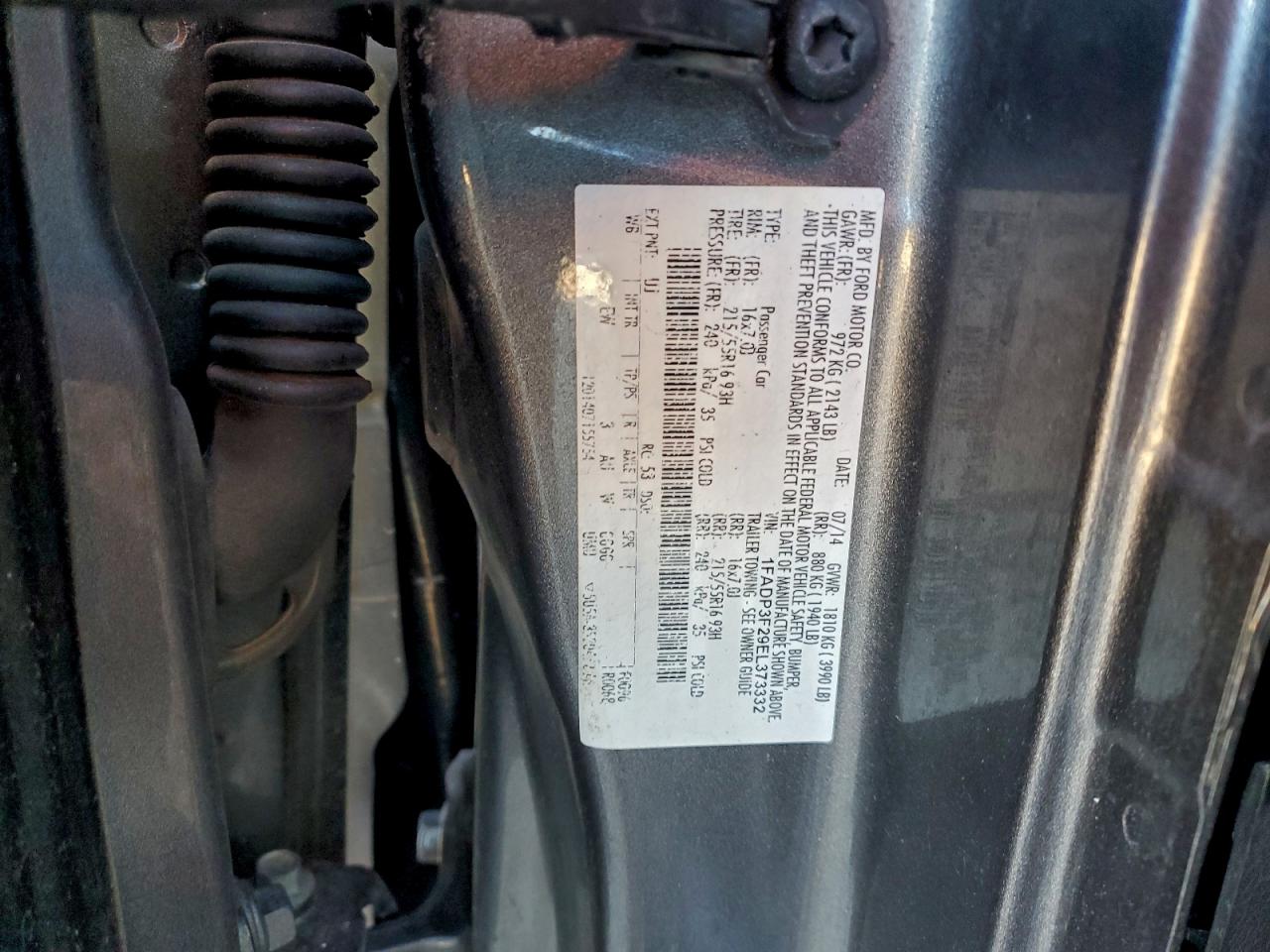 2014 Ford Focus Se Gray vin: 1FADP3F29EL373332