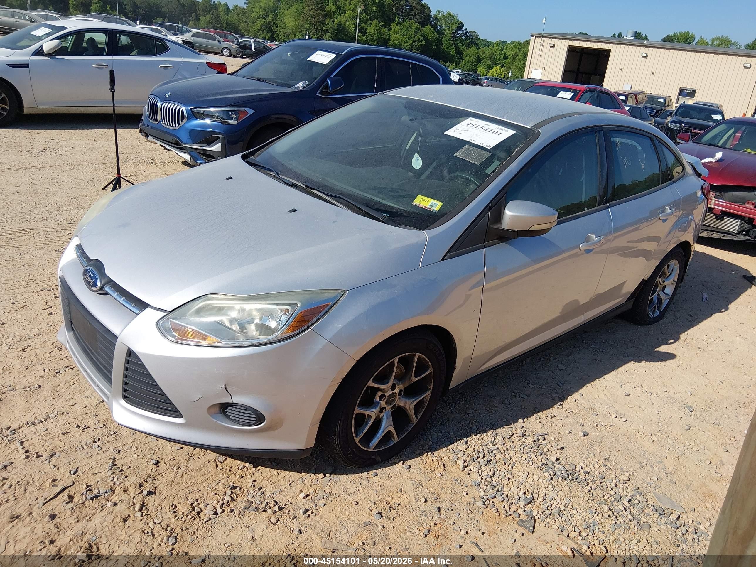 2014 Ford Focus Se Серебряный vin: 1FADP3F29EL394200