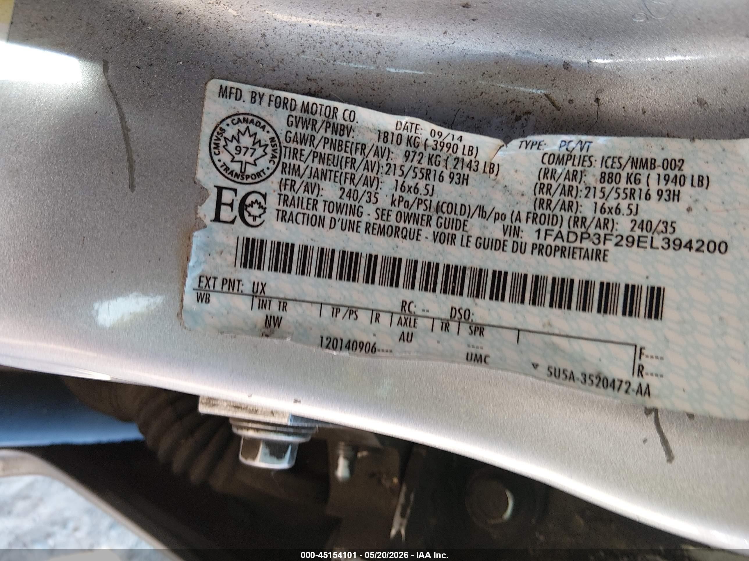 2014 Ford Focus Se Серебряный vin: 1FADP3F29EL394200