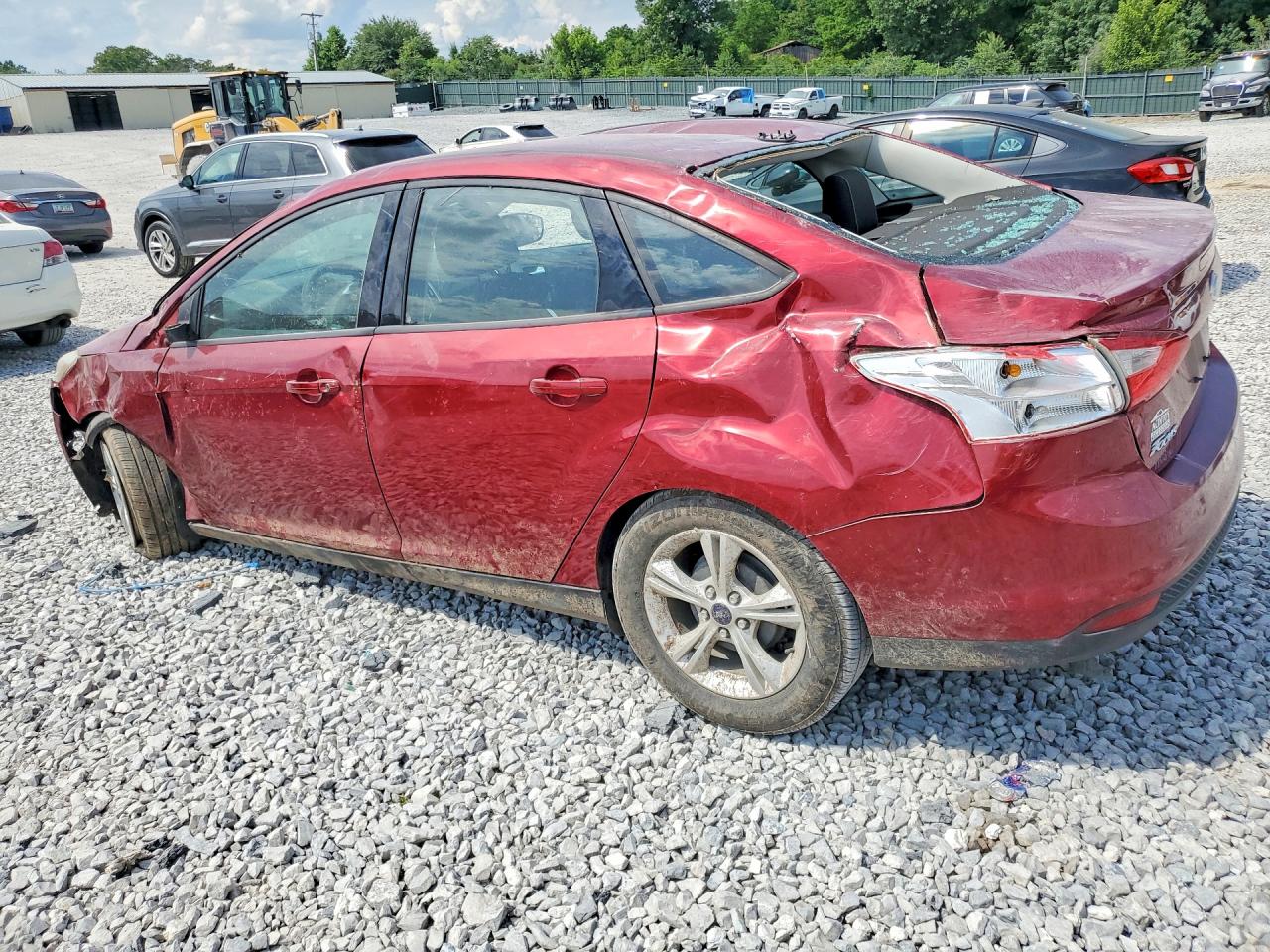 2014 Ford Focus Se Maroon vin: 1FADP3F29EL426238