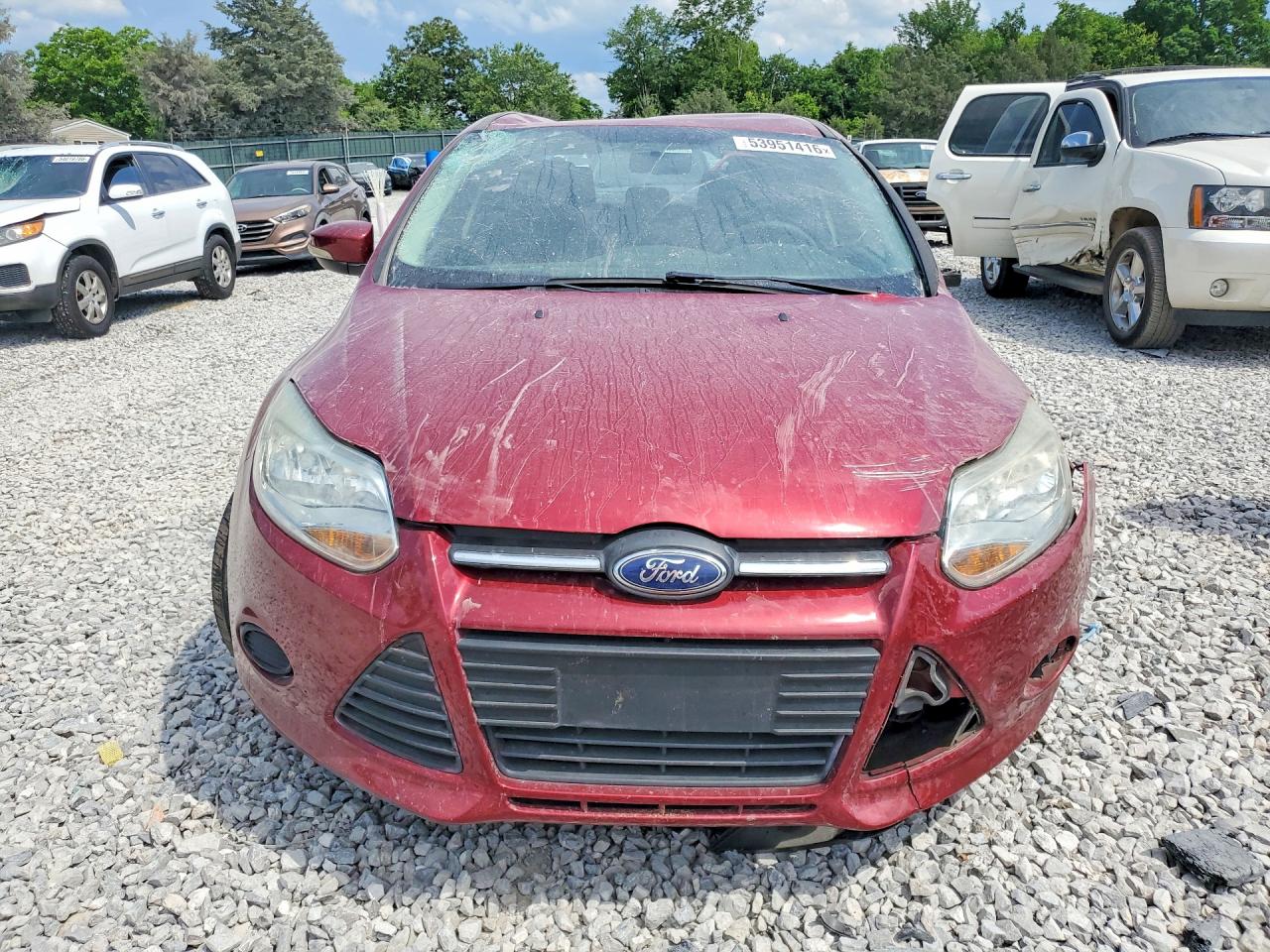 2014 Ford Focus Se Maroon vin: 1FADP3F29EL426238