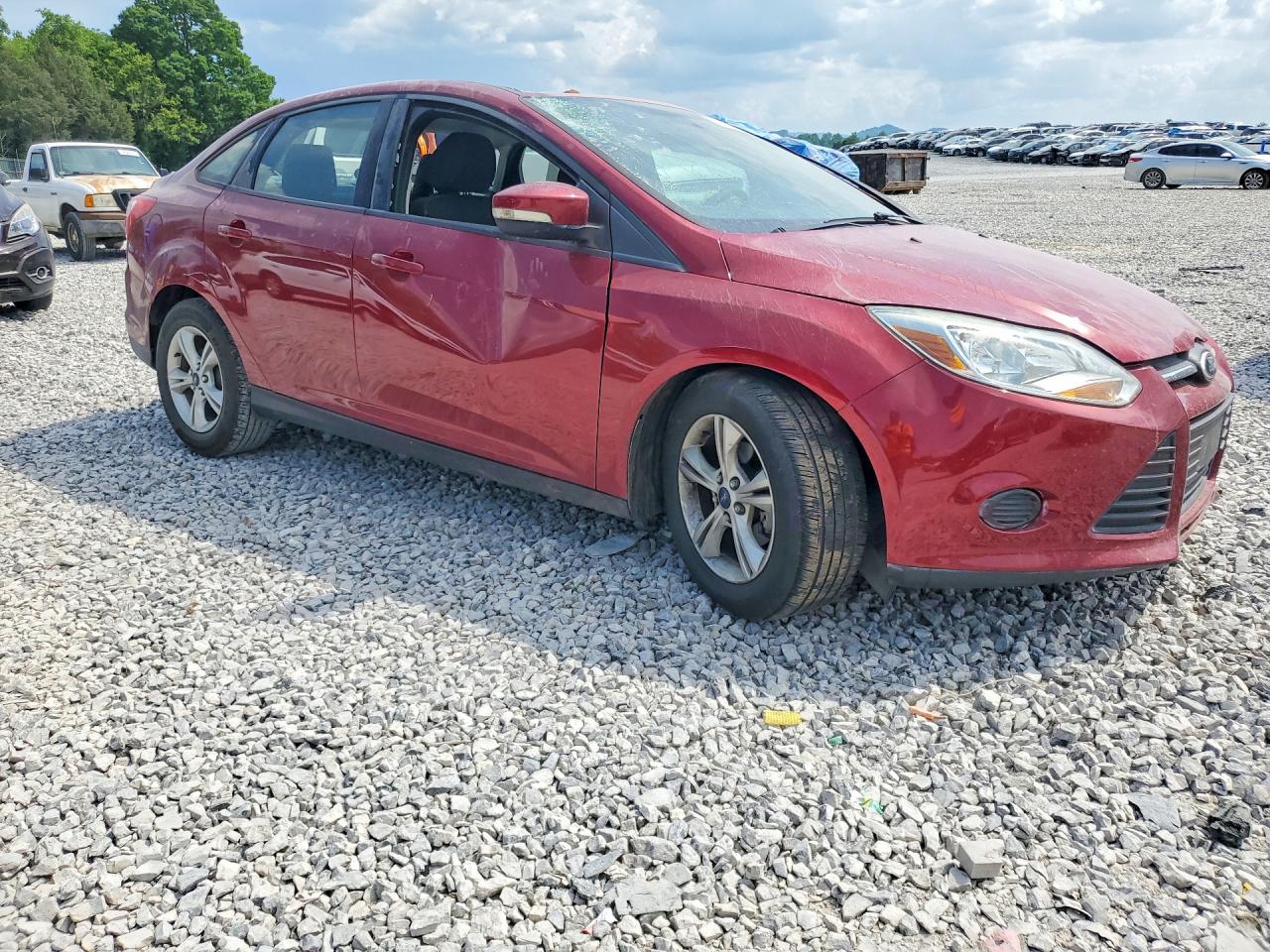 2014 Ford Focus Se Maroon vin: 1FADP3F29EL426238