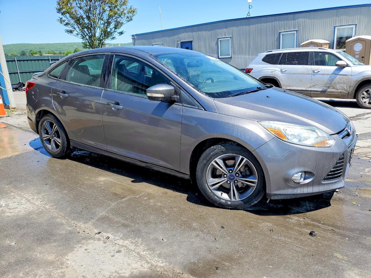 2014 Ford Focus Se Gray vin: 1FADP3F29EL434811