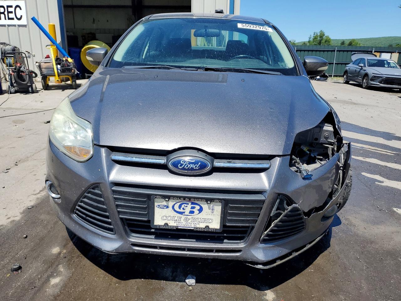 2014 Ford Focus Se Gray vin: 1FADP3F29EL434811
