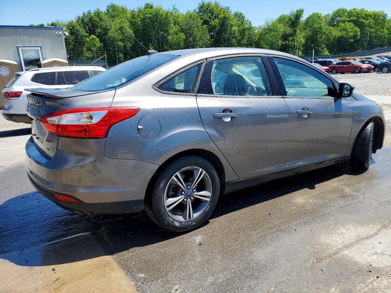 2014 Ford Focus Se Gray vin: 1FADP3F29EL434811