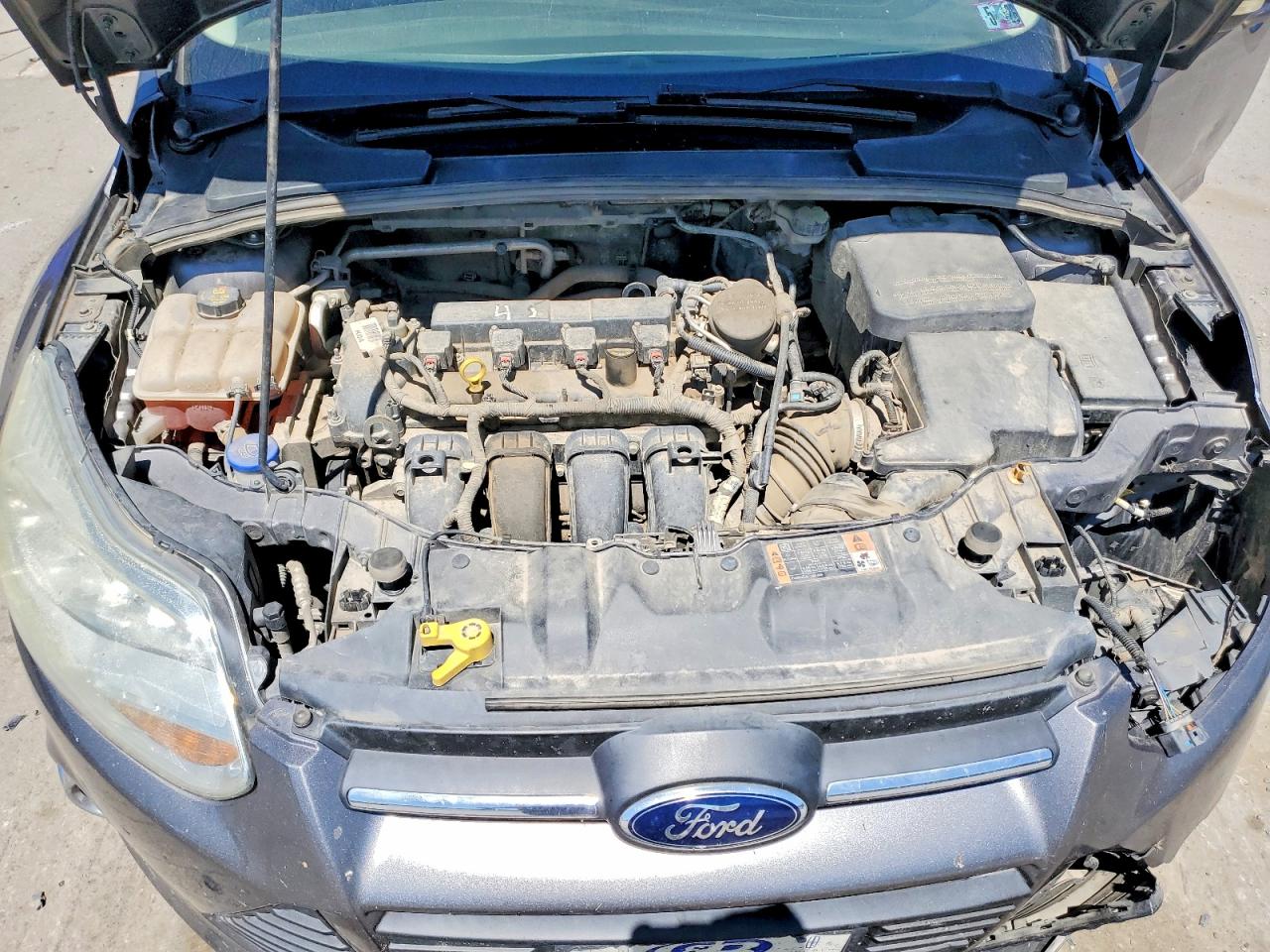 2014 Ford Focus Se Gray vin: 1FADP3F29EL434811