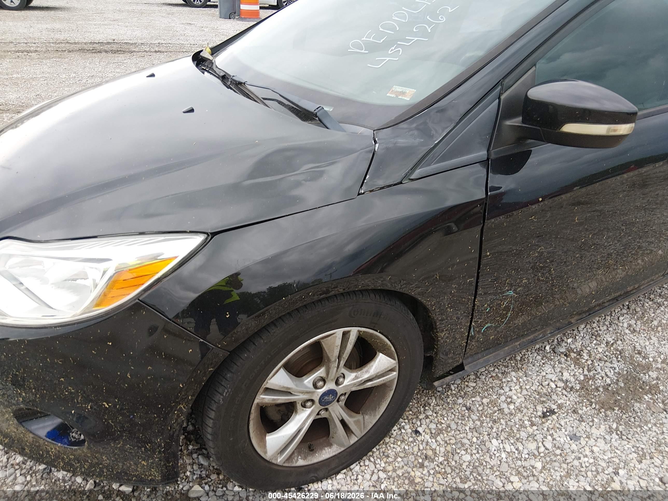 2014 Ford Focus Se Black vin: 1FADP3F29EL440964