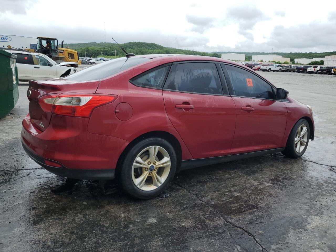 2014 Ford Focus Se Red vin: 1FADP3F29EL441225