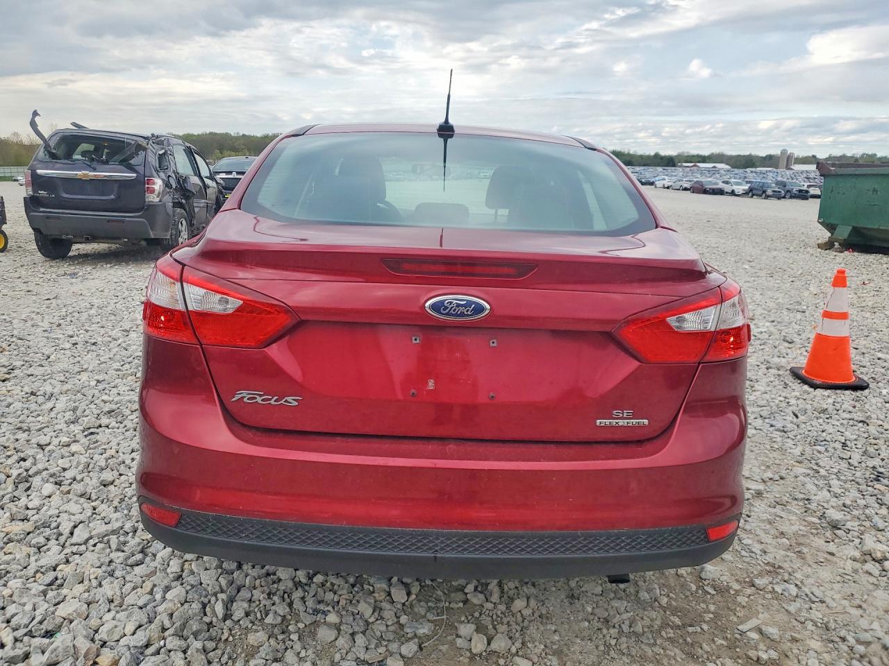 2014 Ford Focus Se Burgundy vin: 1FADP3F29EL459269