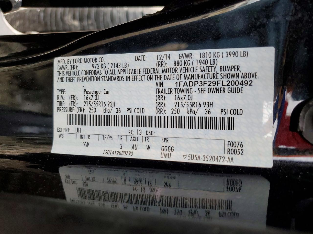 2015 Ford Focus Se Черный vin: 1FADP3F29FL200492