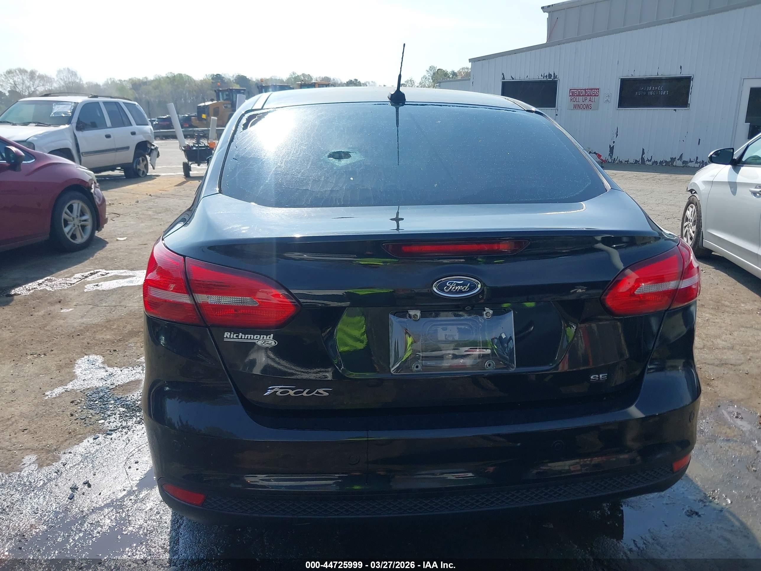 2015 Ford Focus Se Black vin: 1FADP3F29FL200508