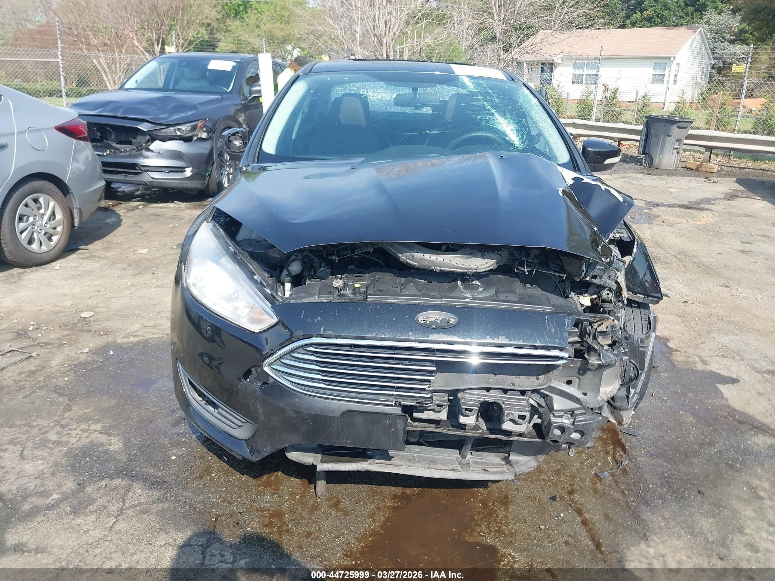 2015 Ford Focus Se Black vin: 1FADP3F29FL200508