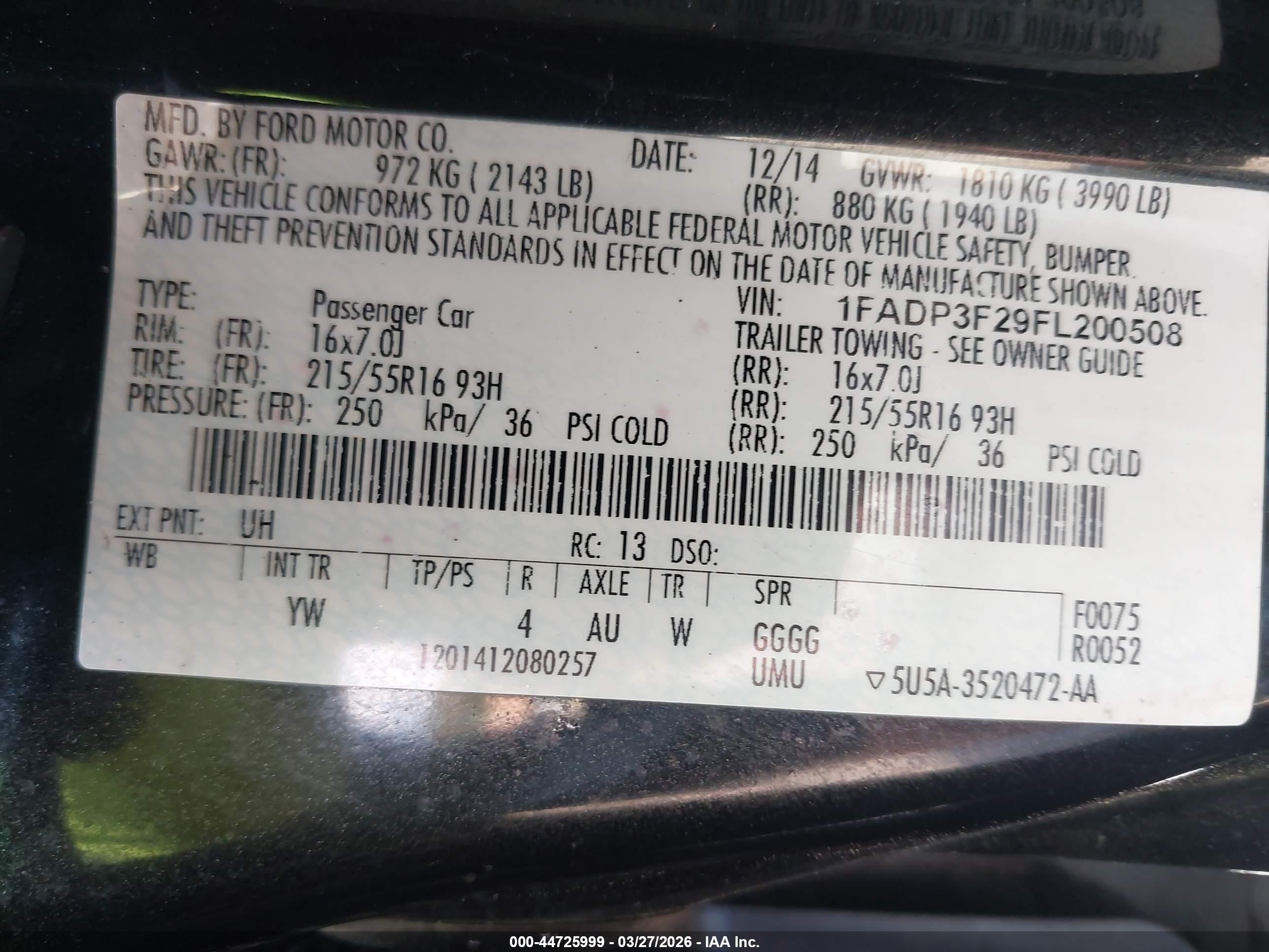 2015 Ford Focus Se Black vin: 1FADP3F29FL200508