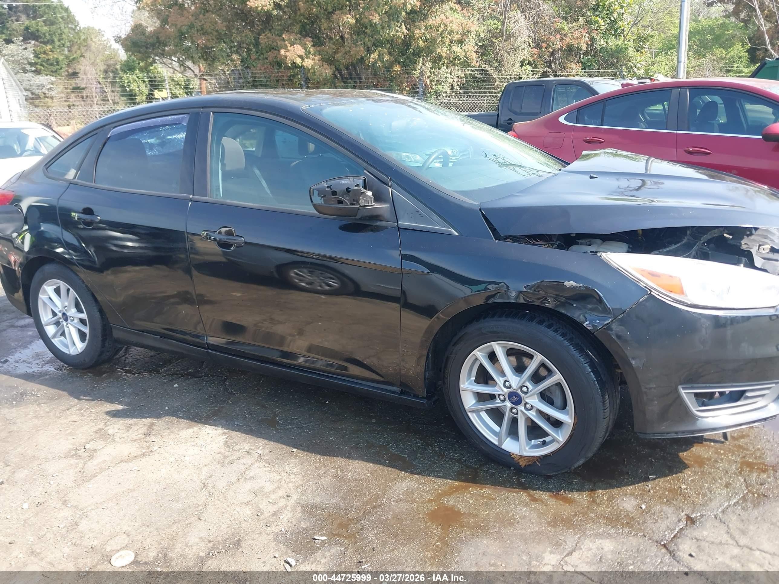 2015 Ford Focus Se Black vin: 1FADP3F29FL200508