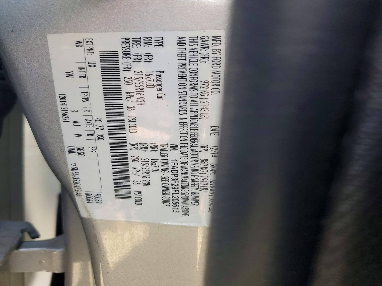 2015 Ford Focus Se Gray vin: 1FADP3F29FL205613