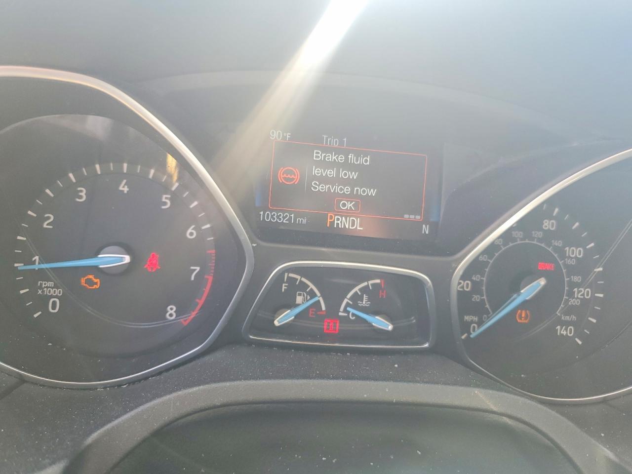 2015 Ford Focus Se Gray vin: 1FADP3F29FL205613