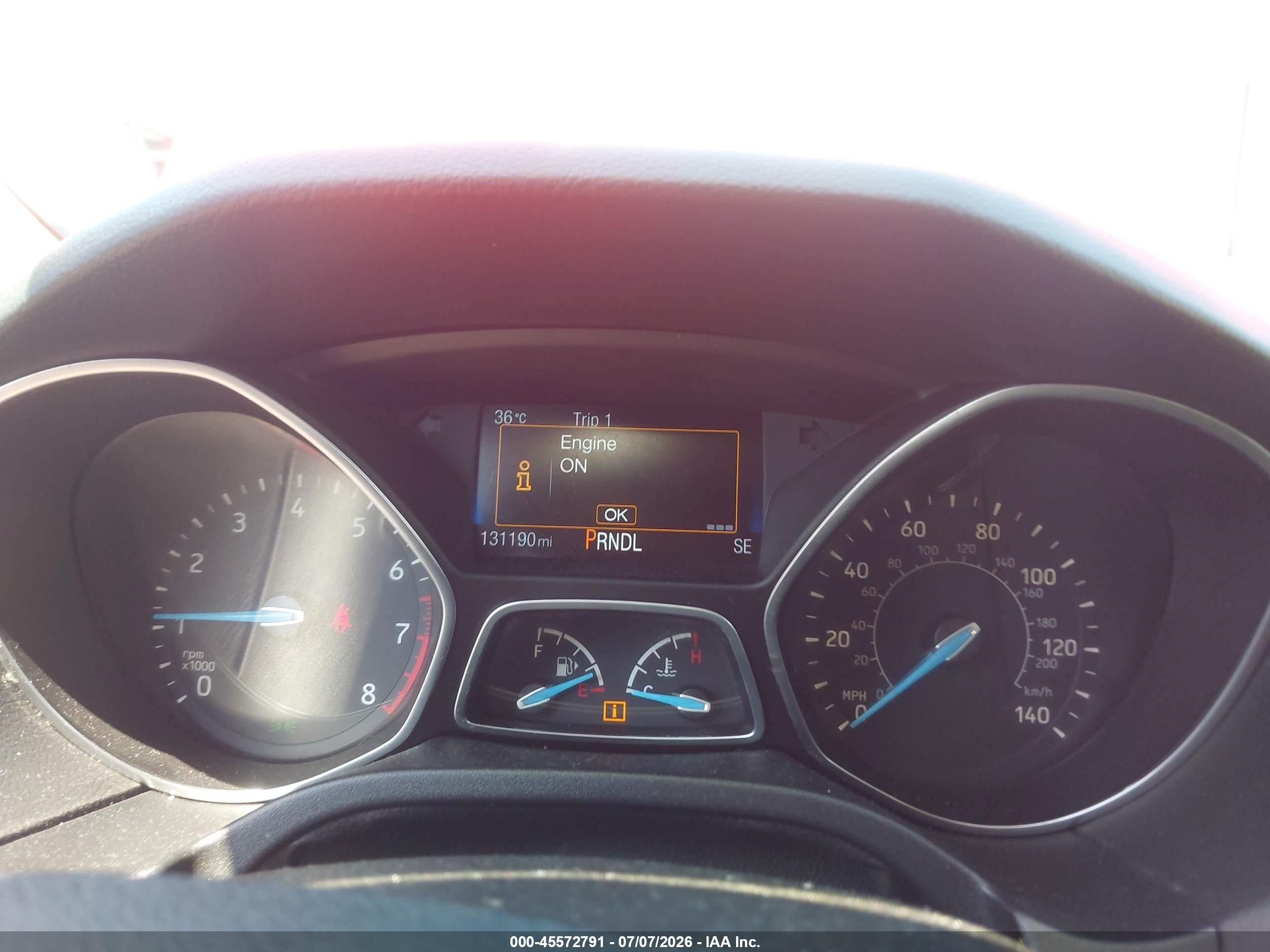 2015 Ford Focus Se Red vin: 1FADP3F29FL205840