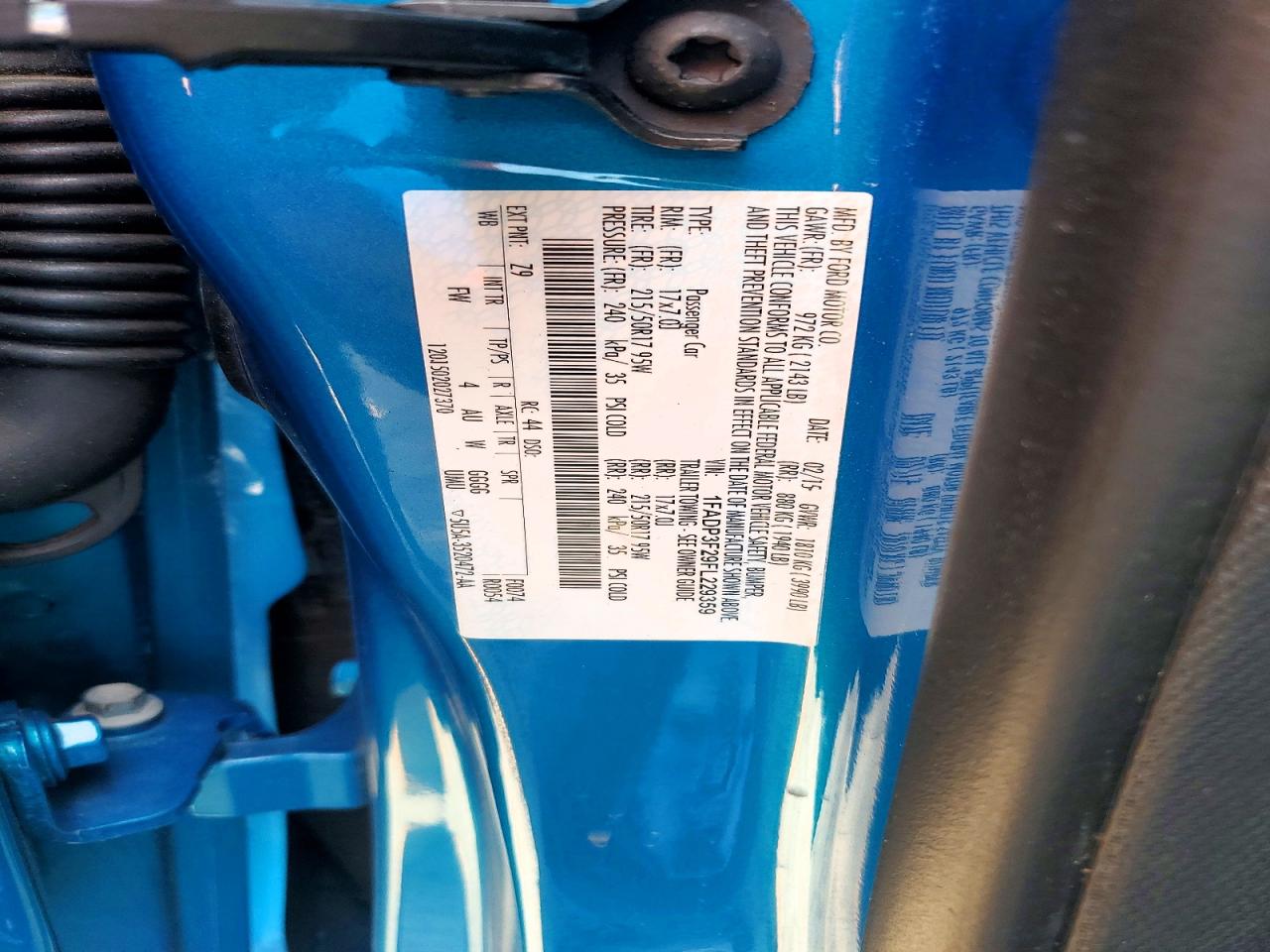 2015 Ford Focus Se Blue vin: 1FADP3F29FL229359