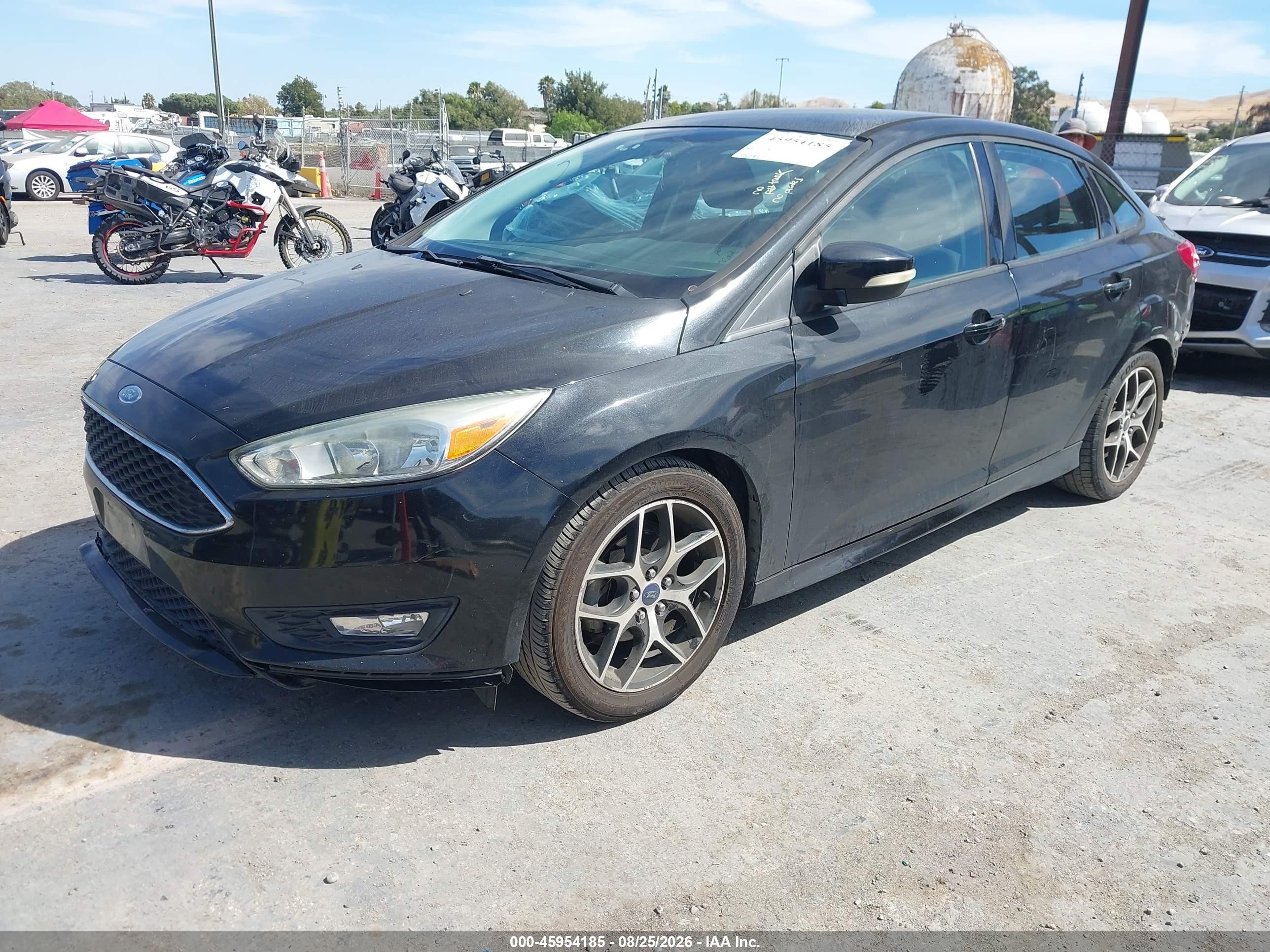2015 Ford Focus Se Black vin: 1FADP3F29FL241592