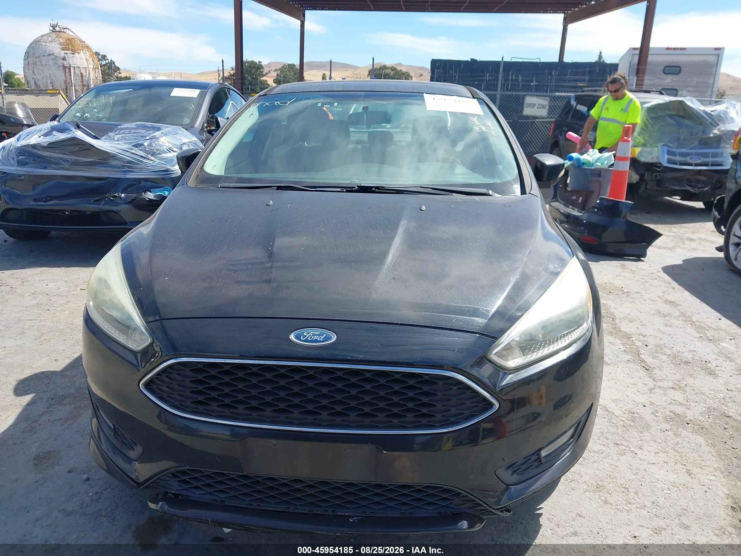 2015 Ford Focus Se Black vin: 1FADP3F29FL241592