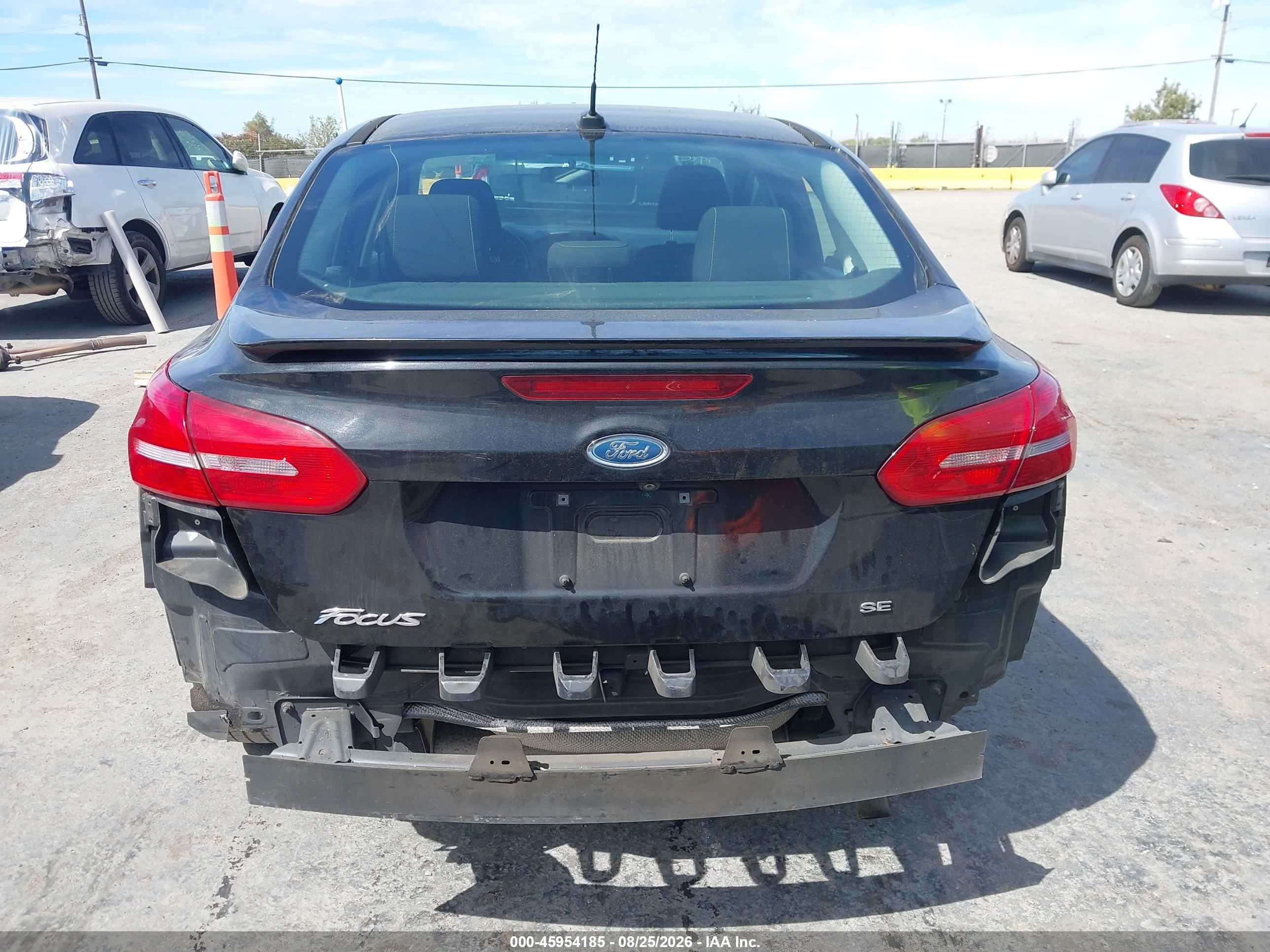 2015 Ford Focus Se Black vin: 1FADP3F29FL241592