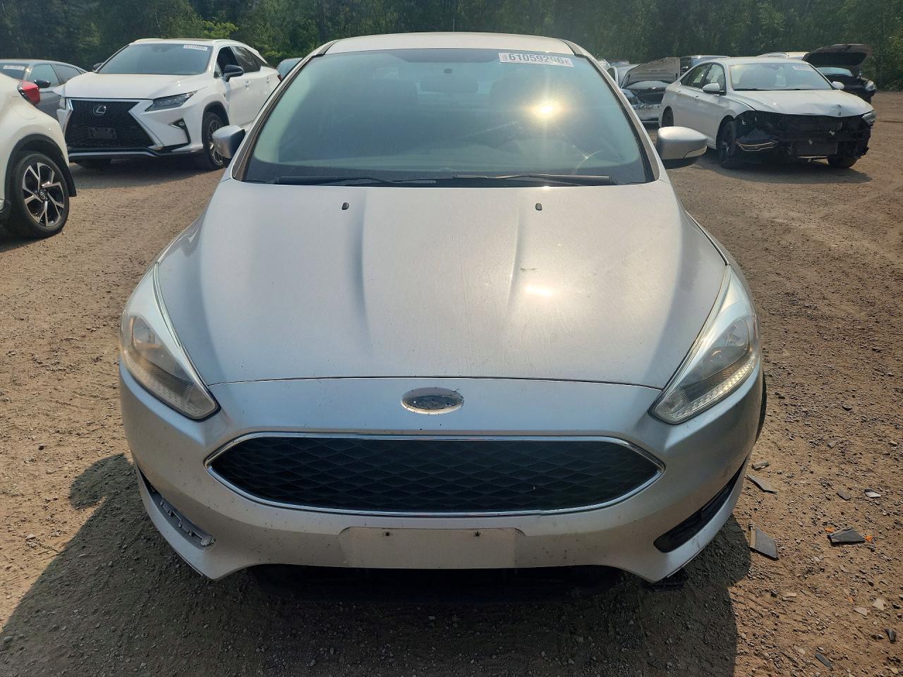 2015 Ford Focus Se Silver vin: 1FADP3F29FL278416