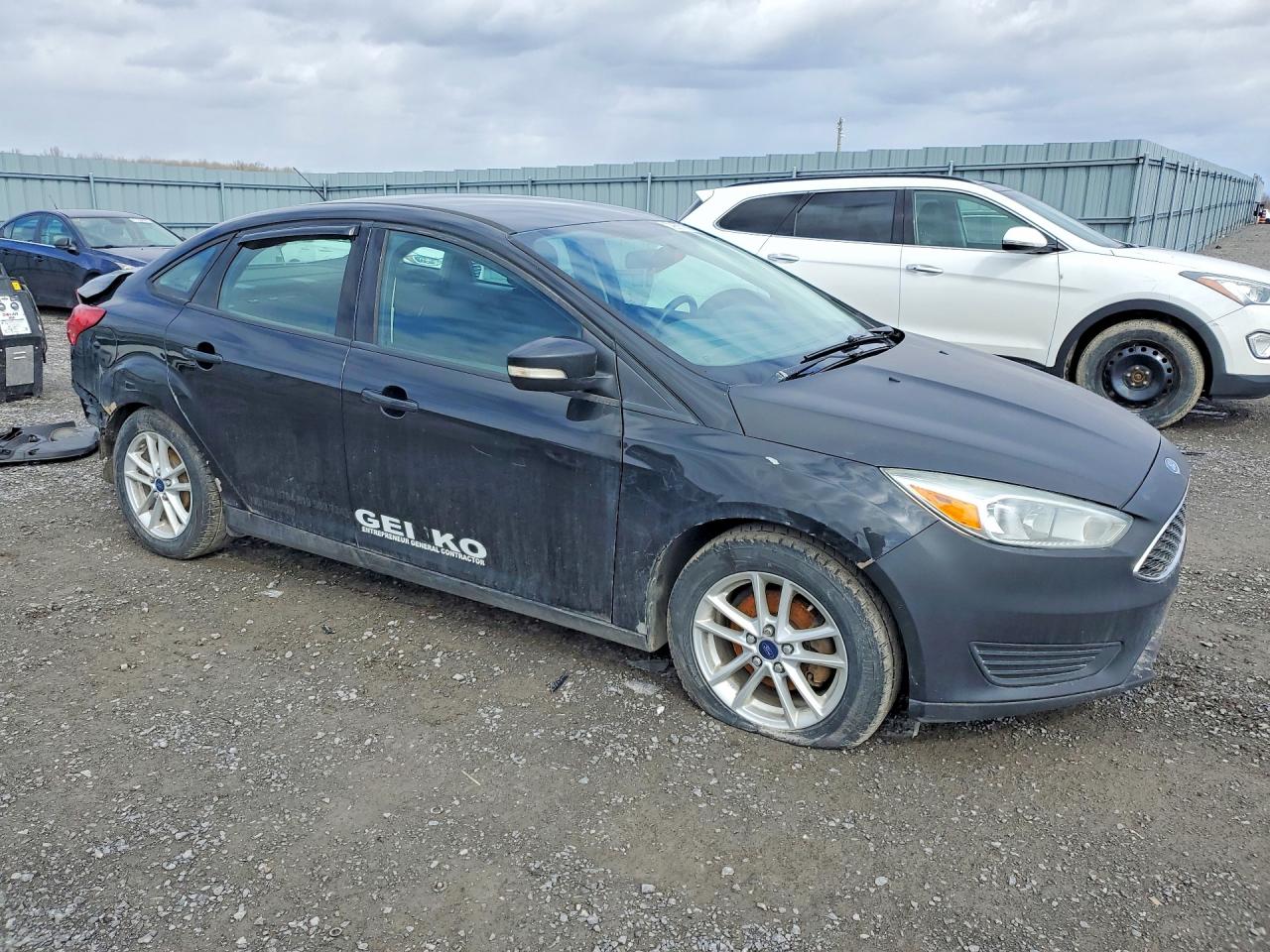 2015 Ford Focus Se Black vin: 1FADP3F29FL296883