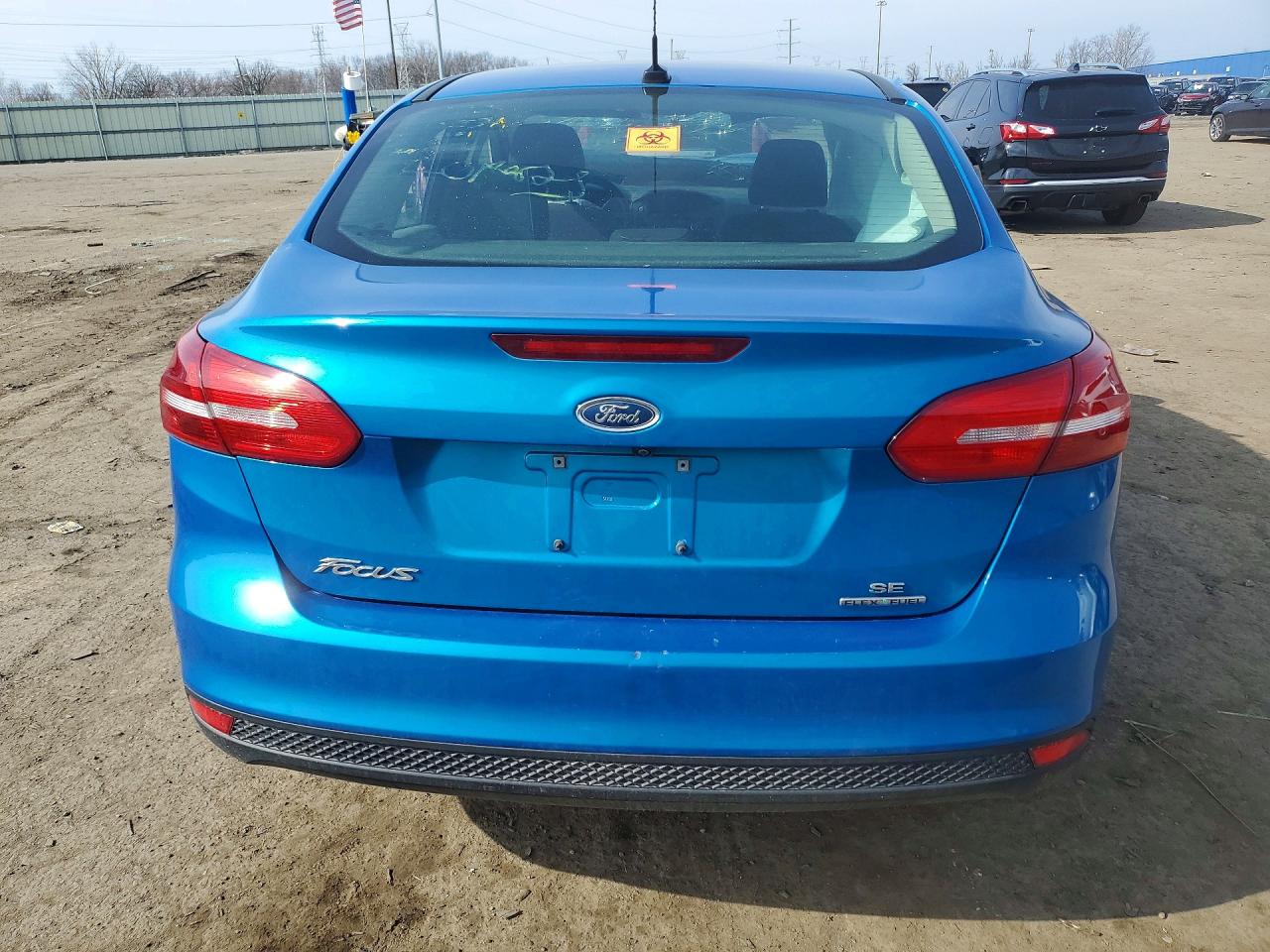 2015 Ford Focus Se Blue vin: 1FADP3F29FL305534