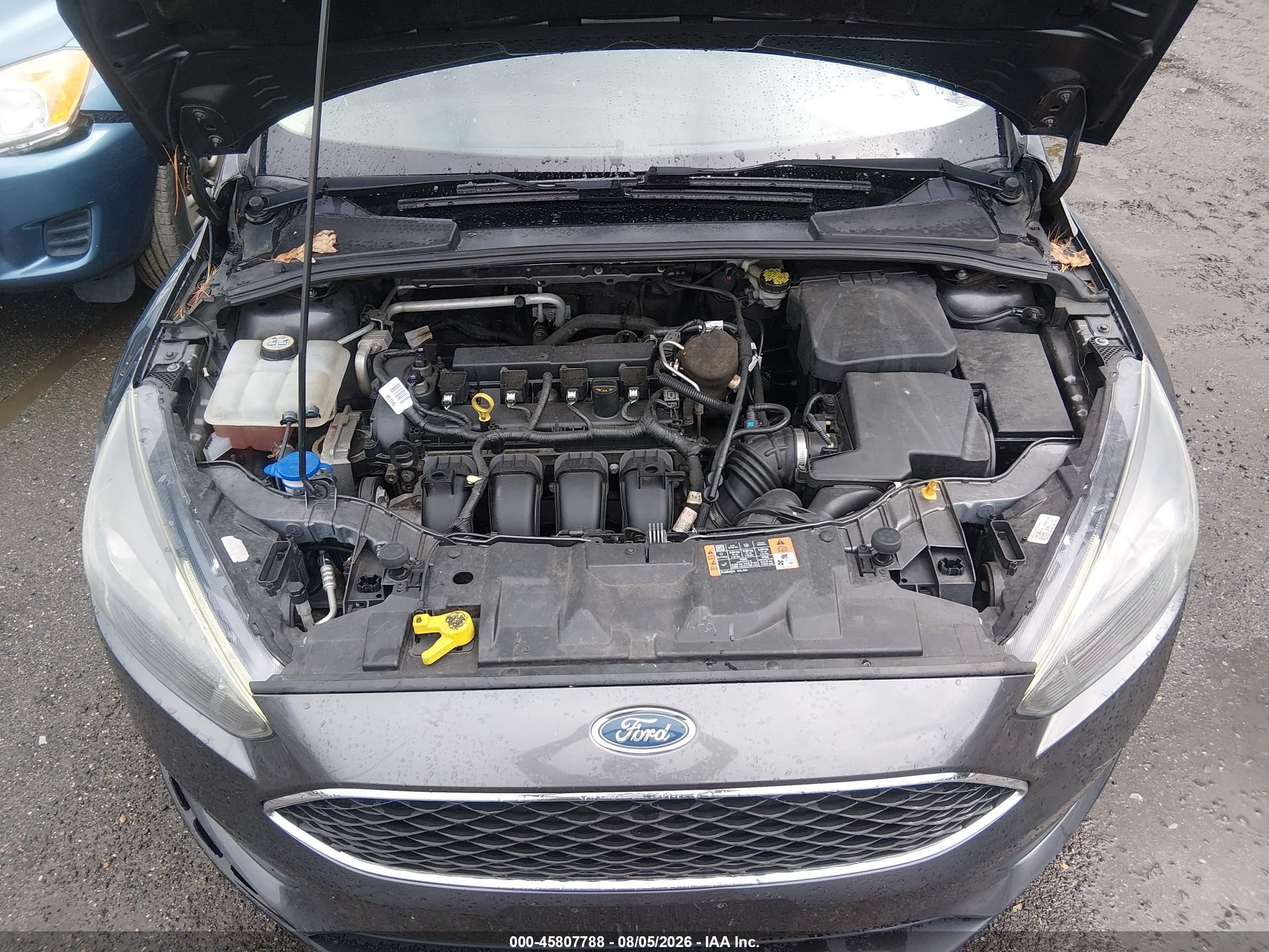 2015 Ford Focus Se Gray vin: 1FADP3F29FL319417