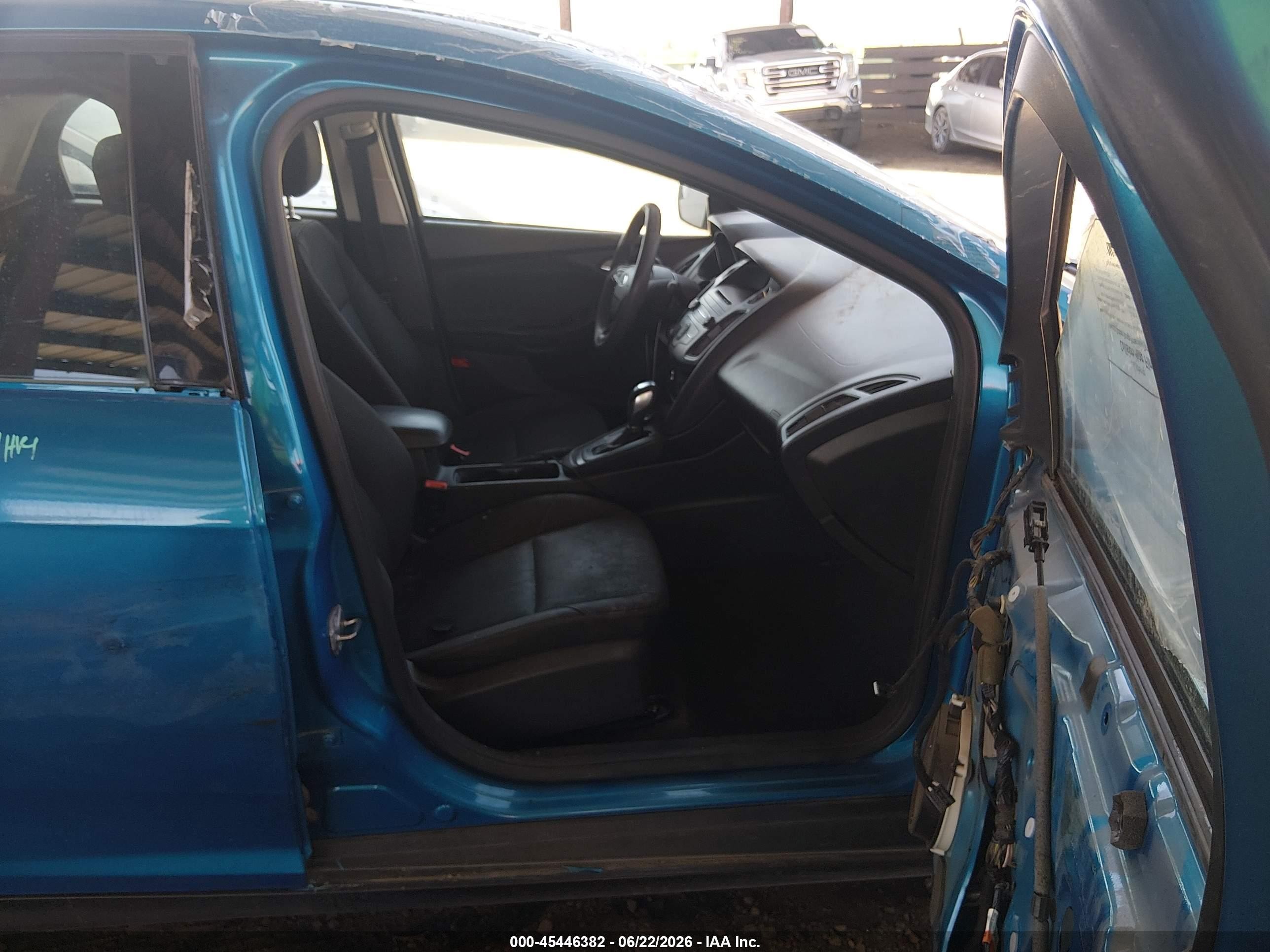 2015 Ford Focus Se Blue vin: 1FADP3F29FL342227