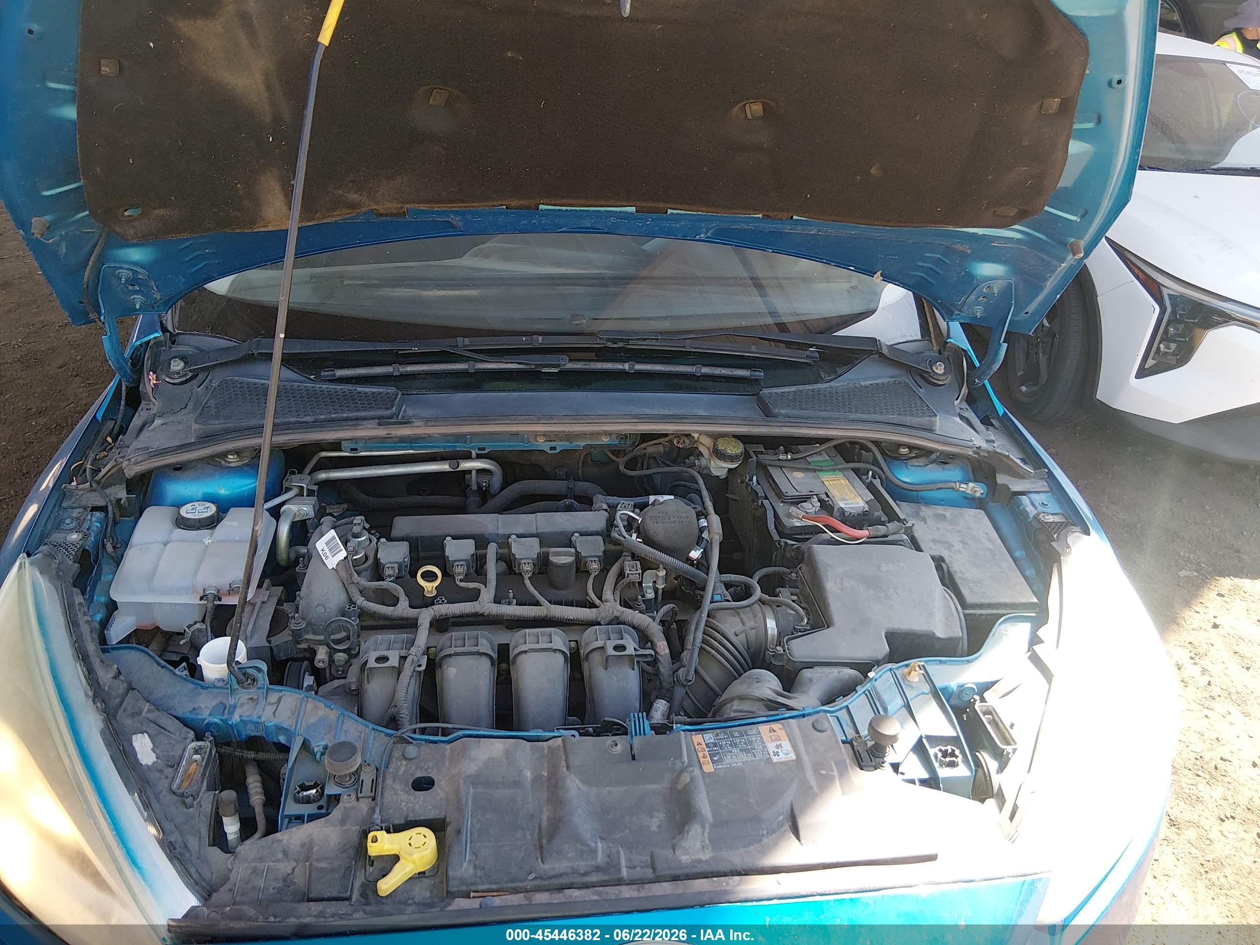 2015 Ford Focus Se Blue vin: 1FADP3F29FL342227