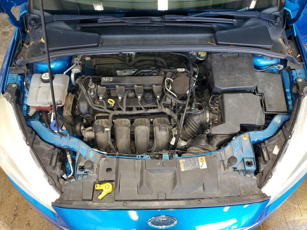 2015 Ford Focus Se Blue vin: 1FADP3F29FL355463