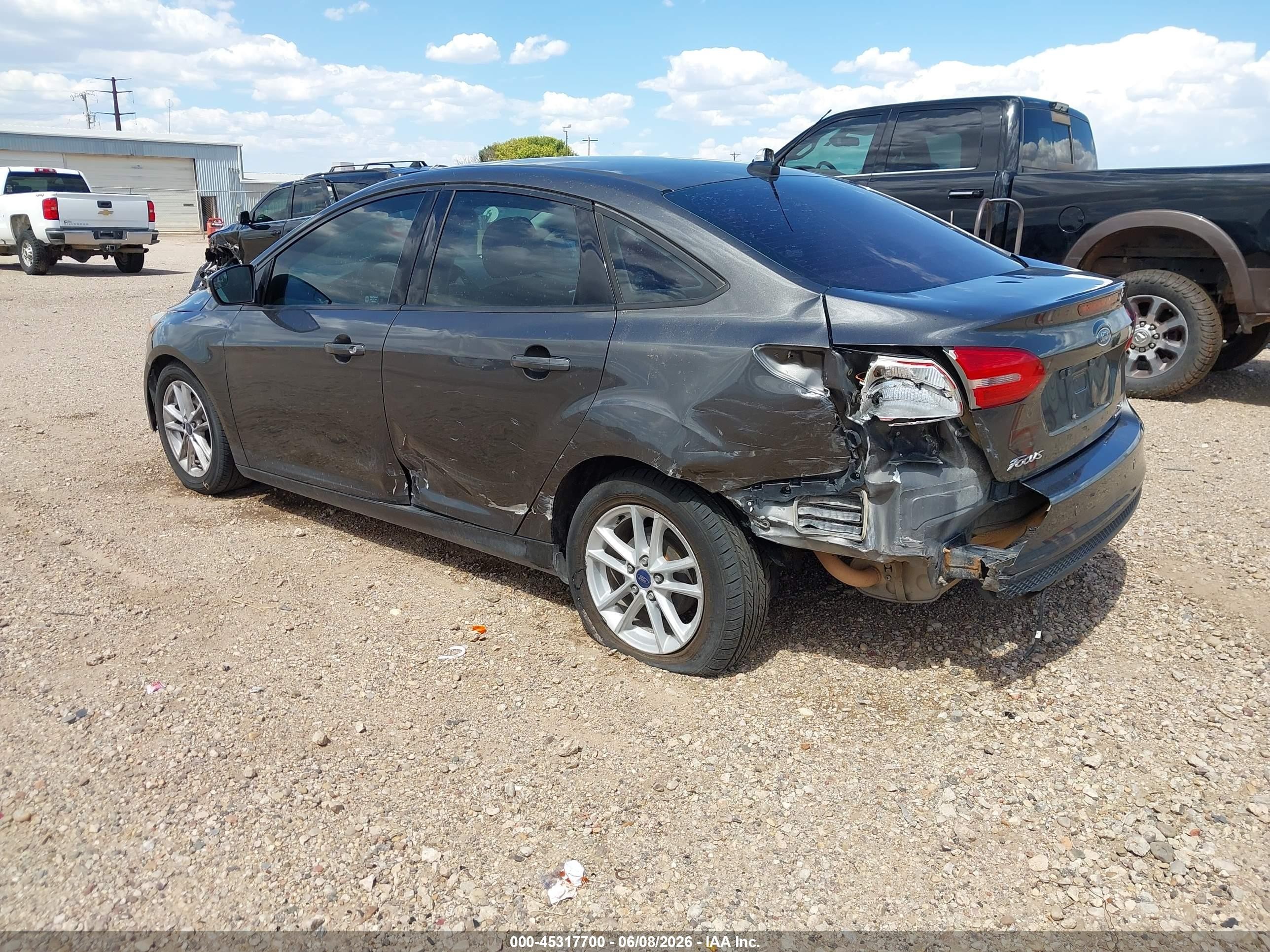 2015 Ford Focus Se Gray vin: 1FADP3F29FL363451