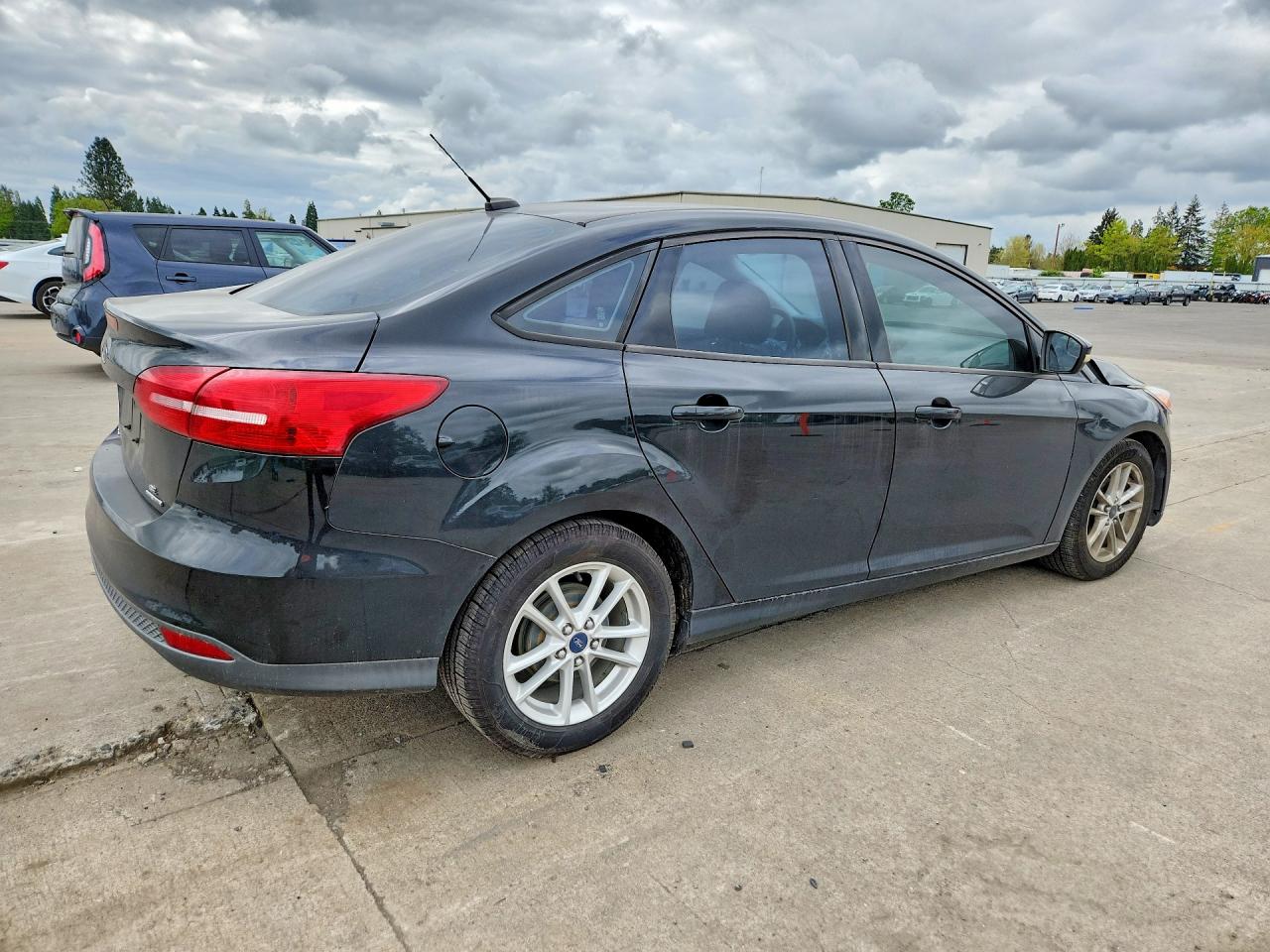 2015 Ford Focus Se Black vin: 1FADP3F29FL379813