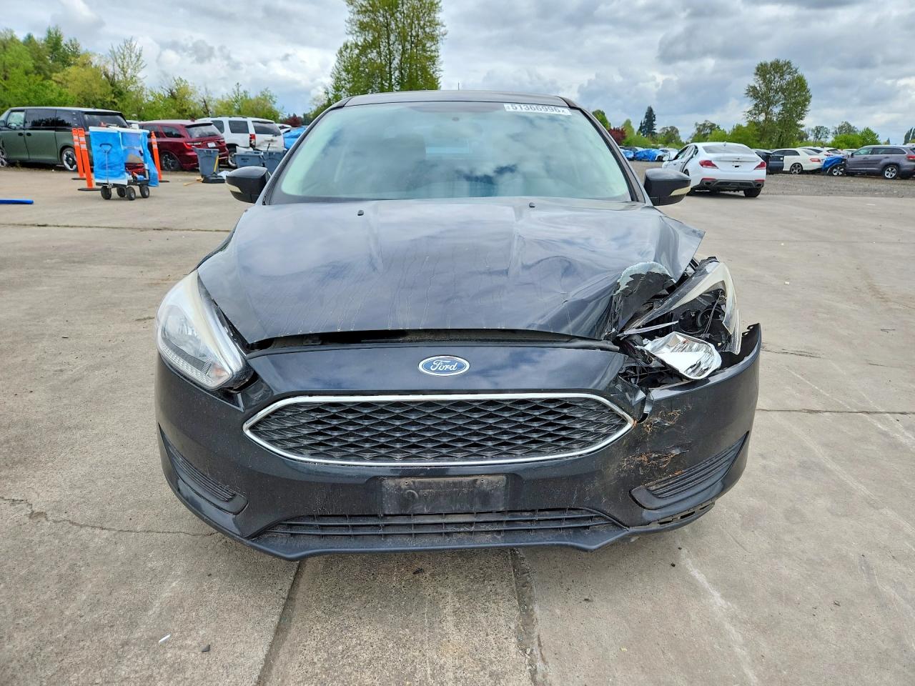 2015 Ford Focus Se Black vin: 1FADP3F29FL379813