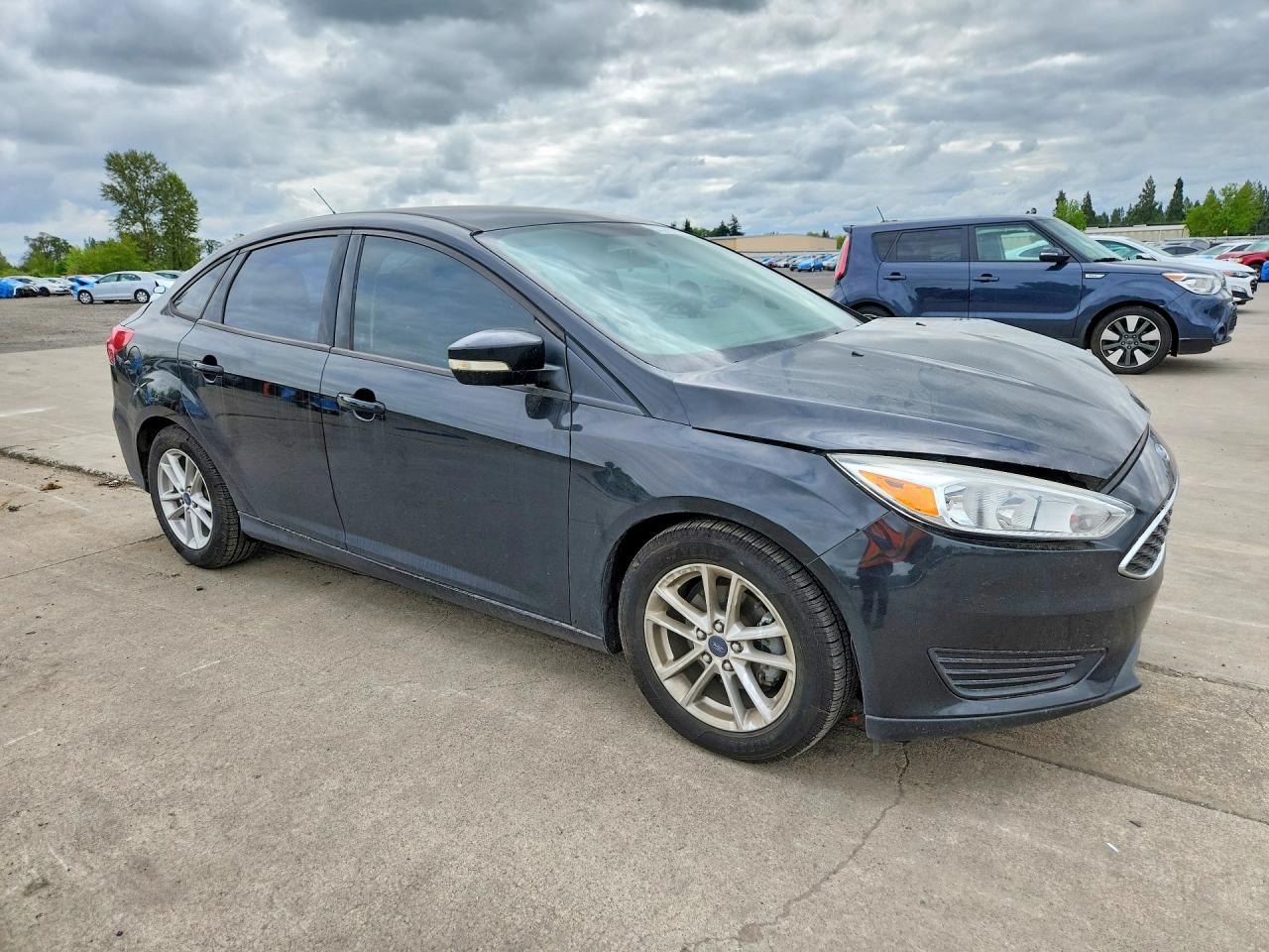 2015 Ford Focus Se Black vin: 1FADP3F29FL379813