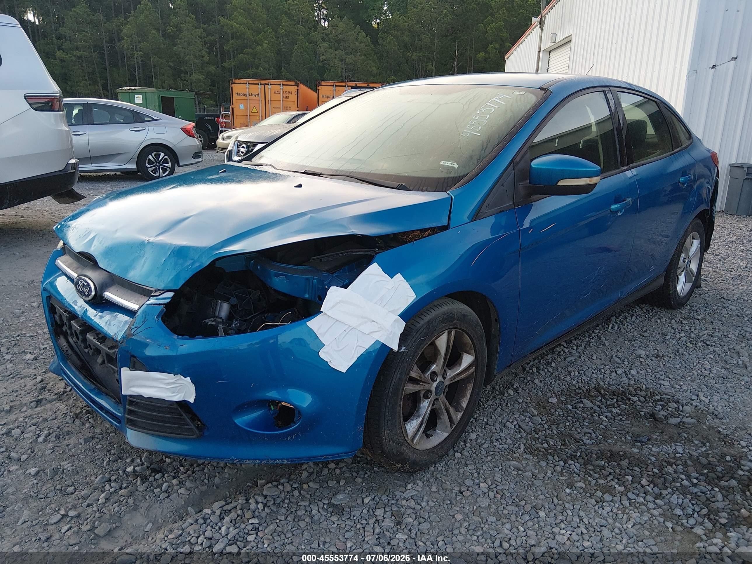 2013 Ford Focus Se Синий vin: 1FADP3F2XDL104240