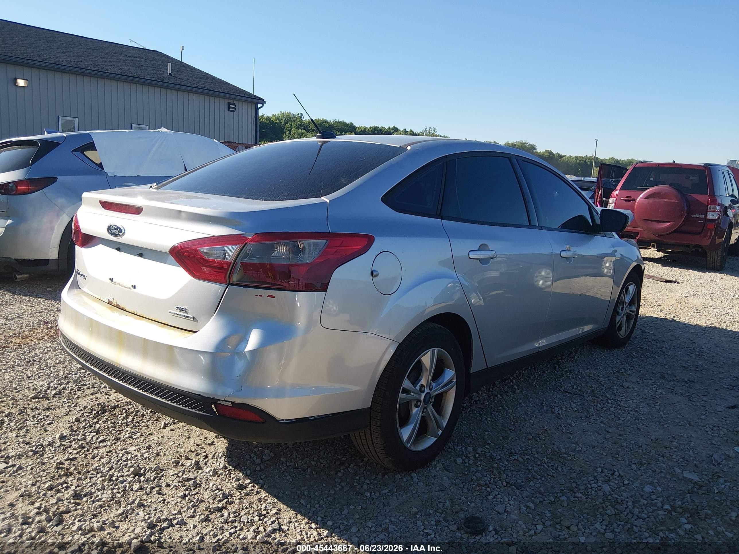 2013 Ford Focus Se Silver vin: 1FADP3F2XDL114248