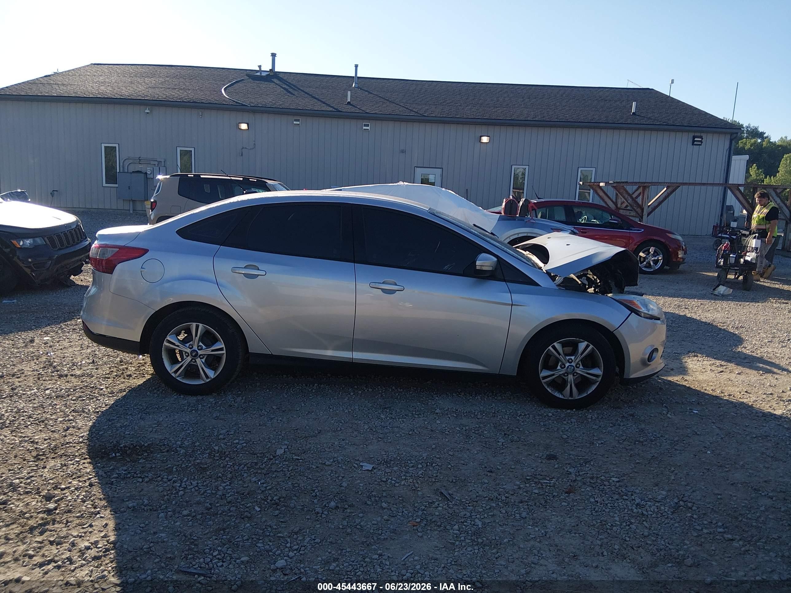 2013 Ford Focus Se Silver vin: 1FADP3F2XDL114248