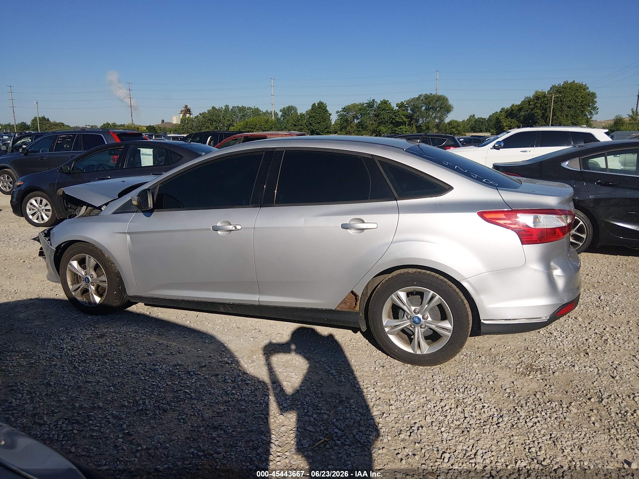 2013 Ford Focus Se Silver vin: 1FADP3F2XDL114248