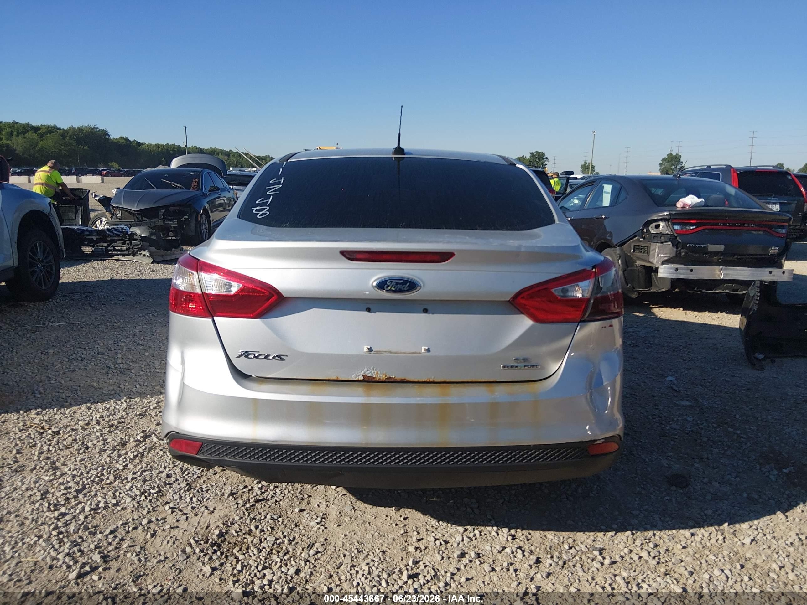 2013 Ford Focus Se Silver vin: 1FADP3F2XDL114248