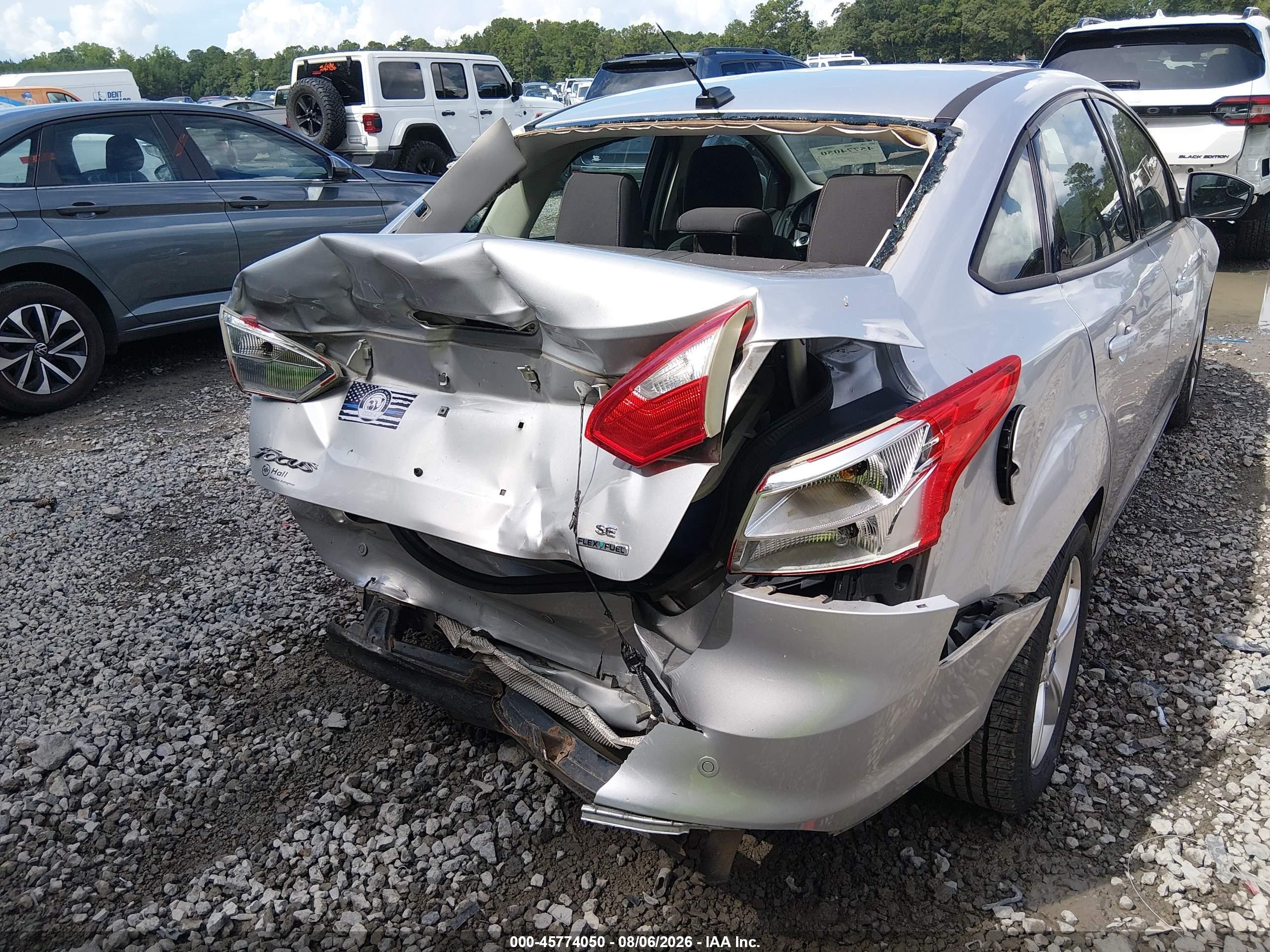 2013 Ford Focus Se Silver vin: 1FADP3F2XDL135357