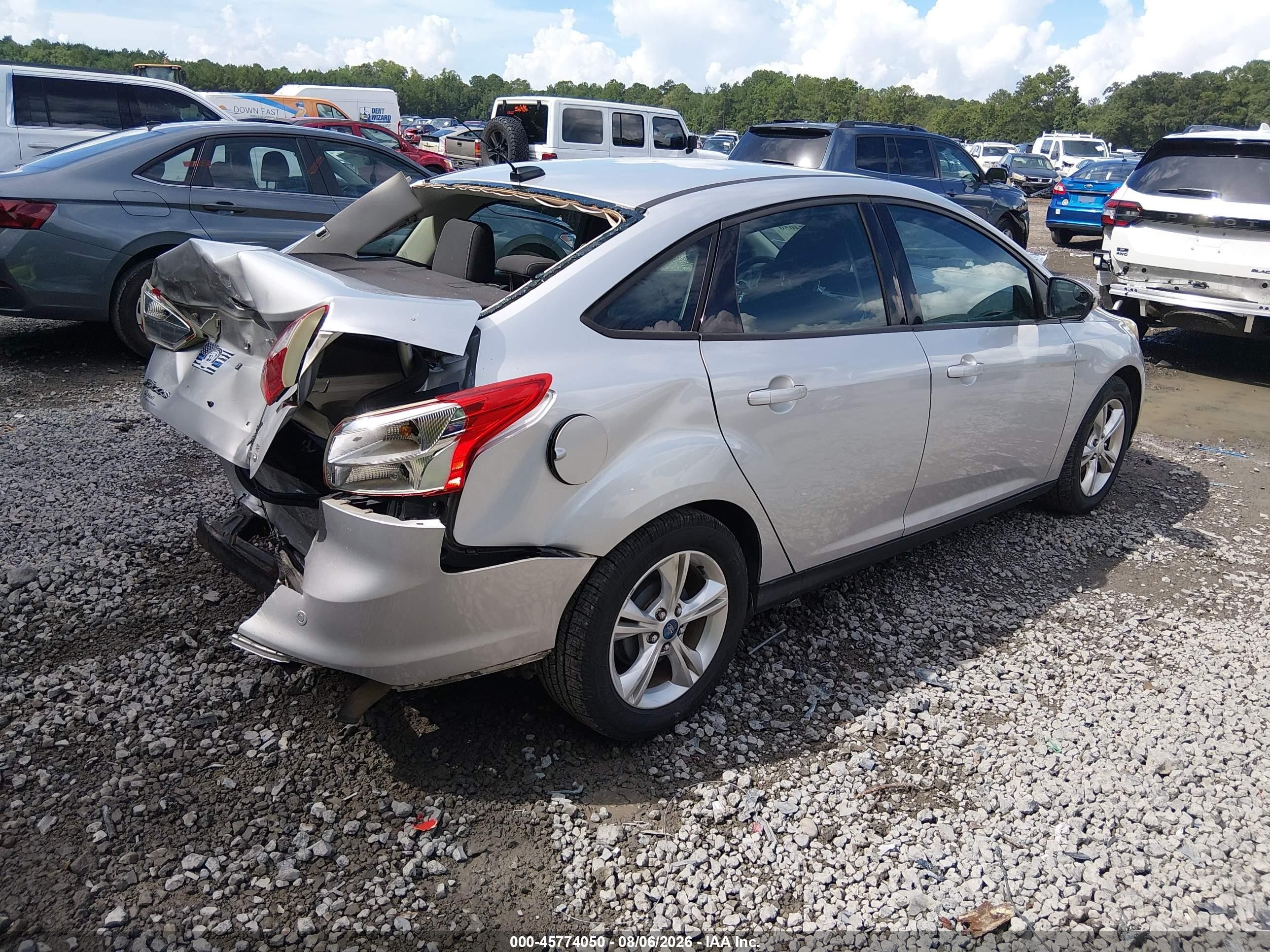 2013 Ford Focus Se Silver vin: 1FADP3F2XDL135357