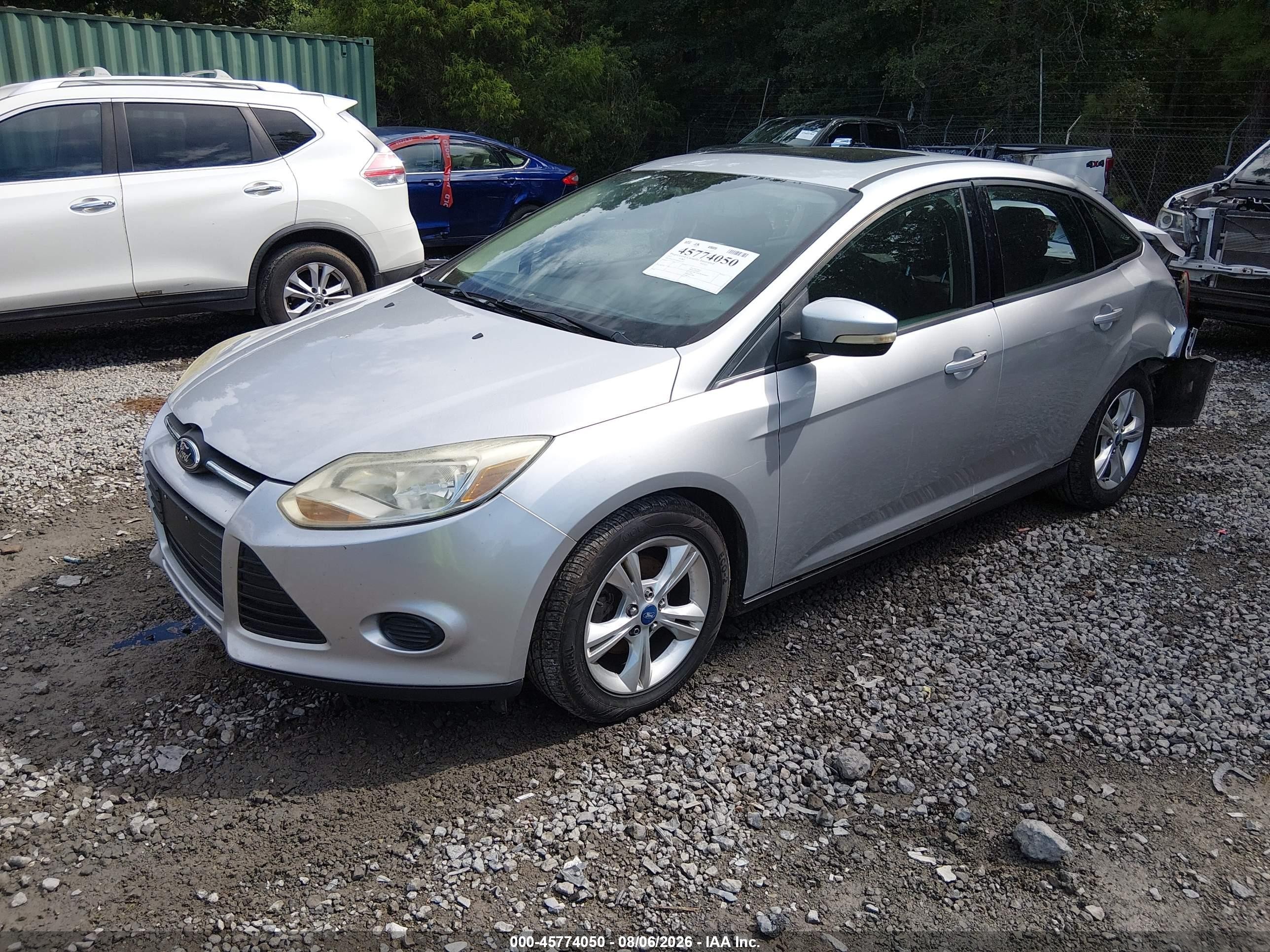 2013 Ford Focus Se Silver vin: 1FADP3F2XDL135357