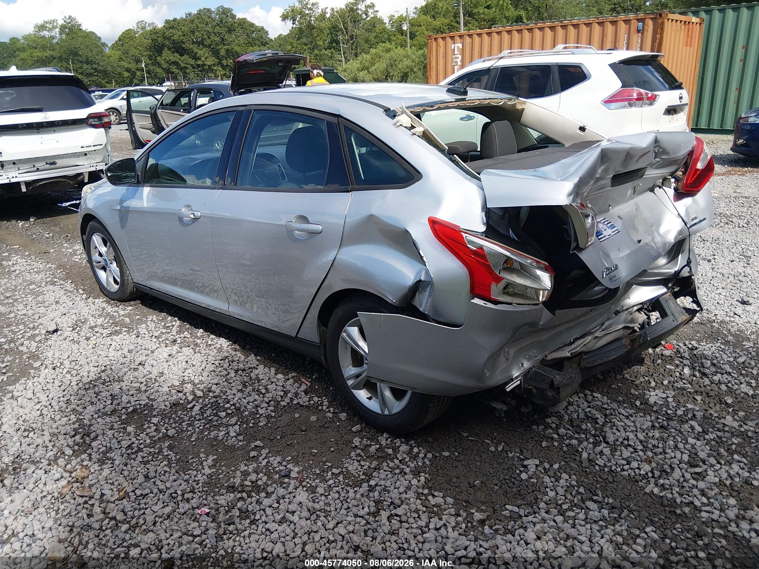 2013 Ford Focus Se Silver vin: 1FADP3F2XDL135357