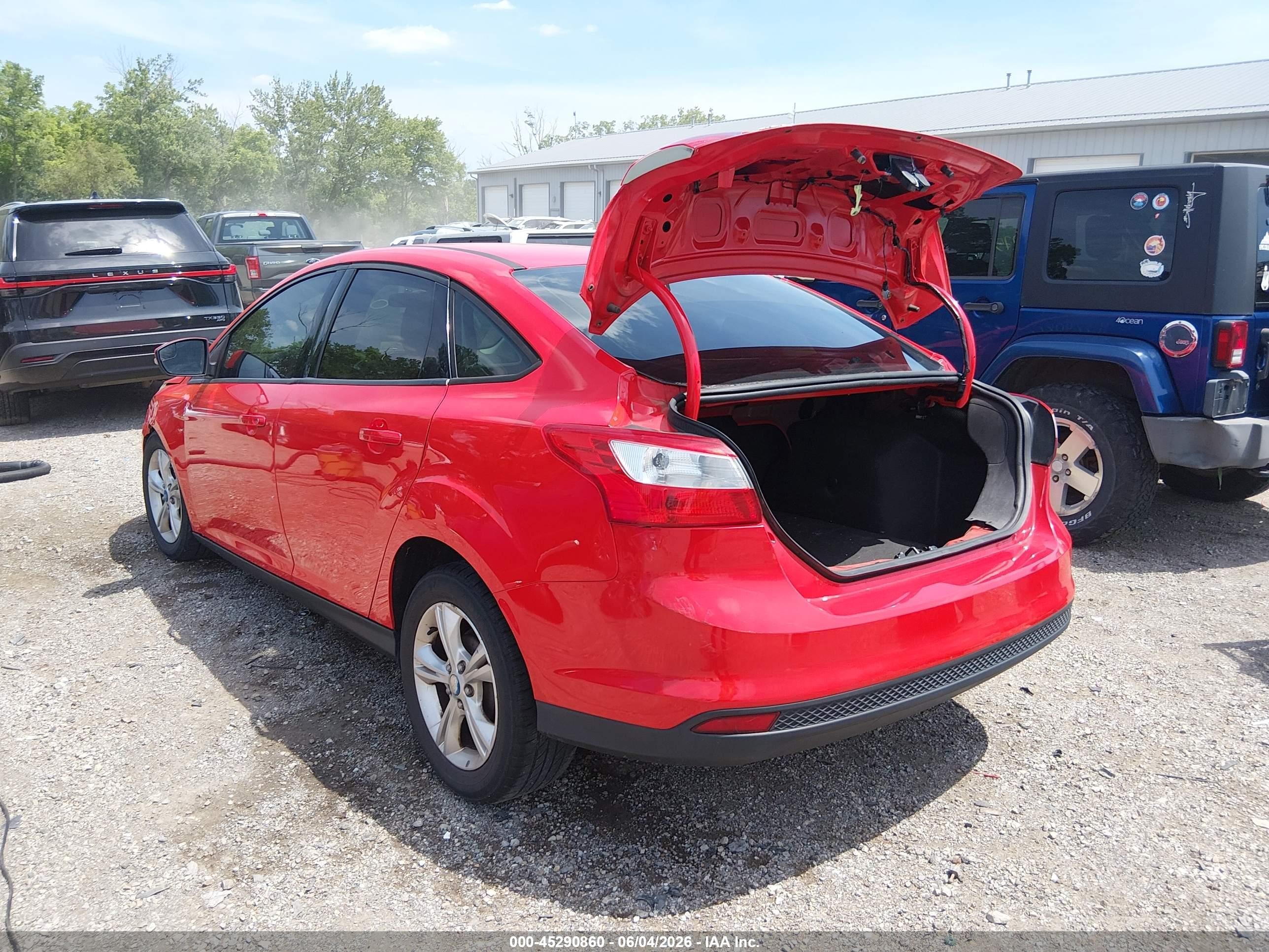 2013 Ford Focus Se Red vin: 1FADP3F2XDL153292