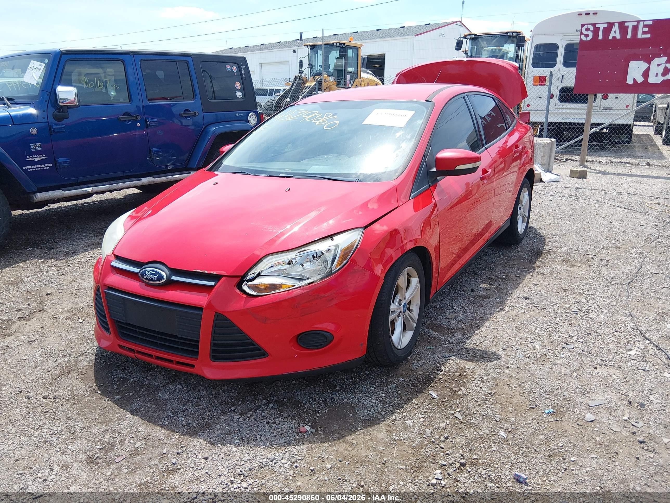 2013 Ford Focus Se Red vin: 1FADP3F2XDL153292