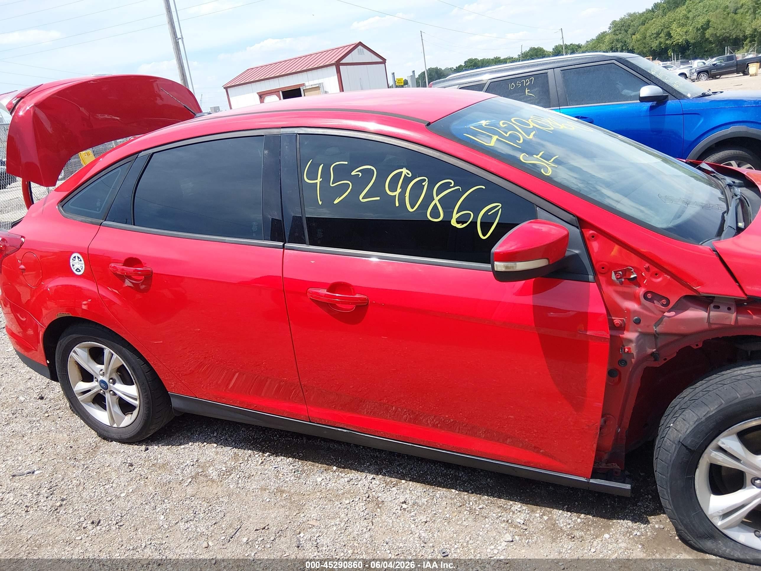 2013 Ford Focus Se Red vin: 1FADP3F2XDL153292